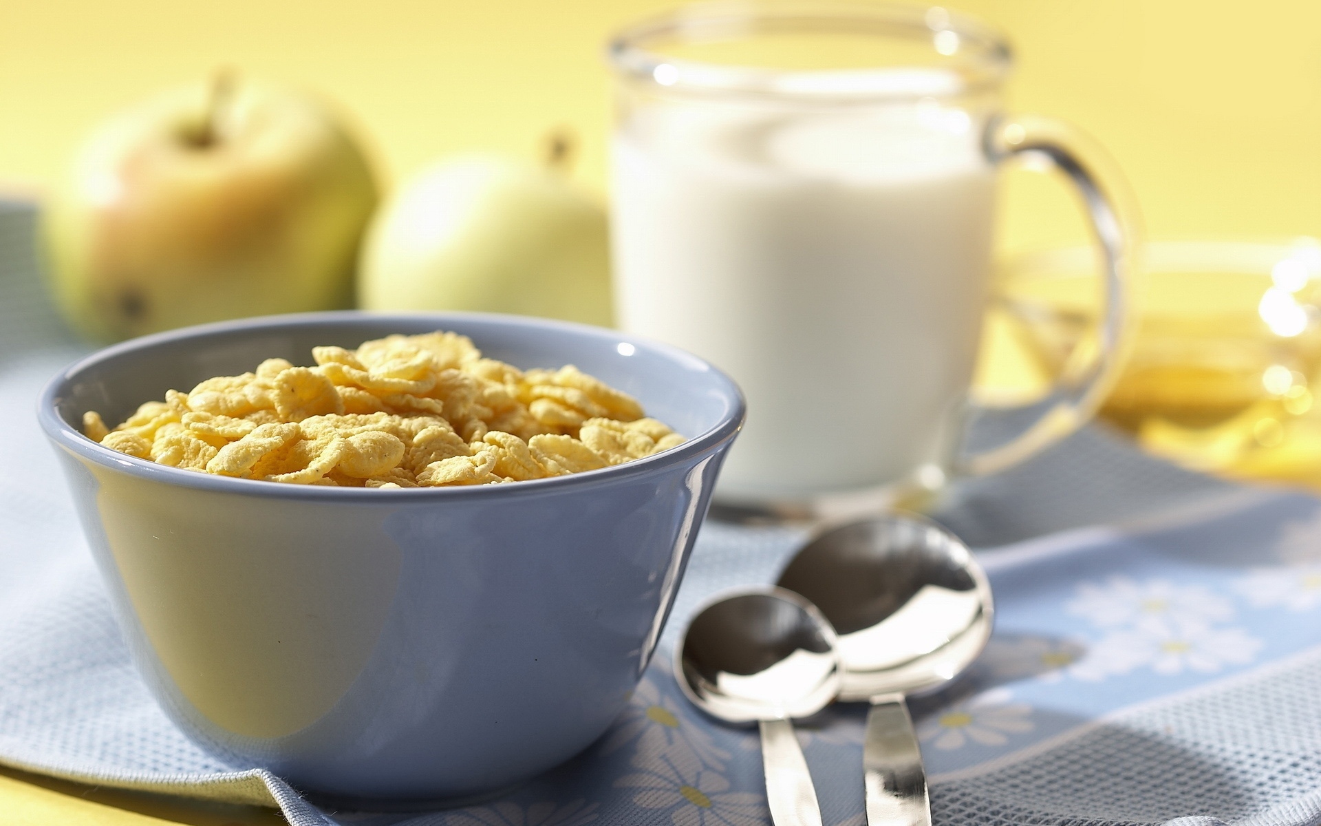 PC Wallpapers food, breakfast, cereal, milk