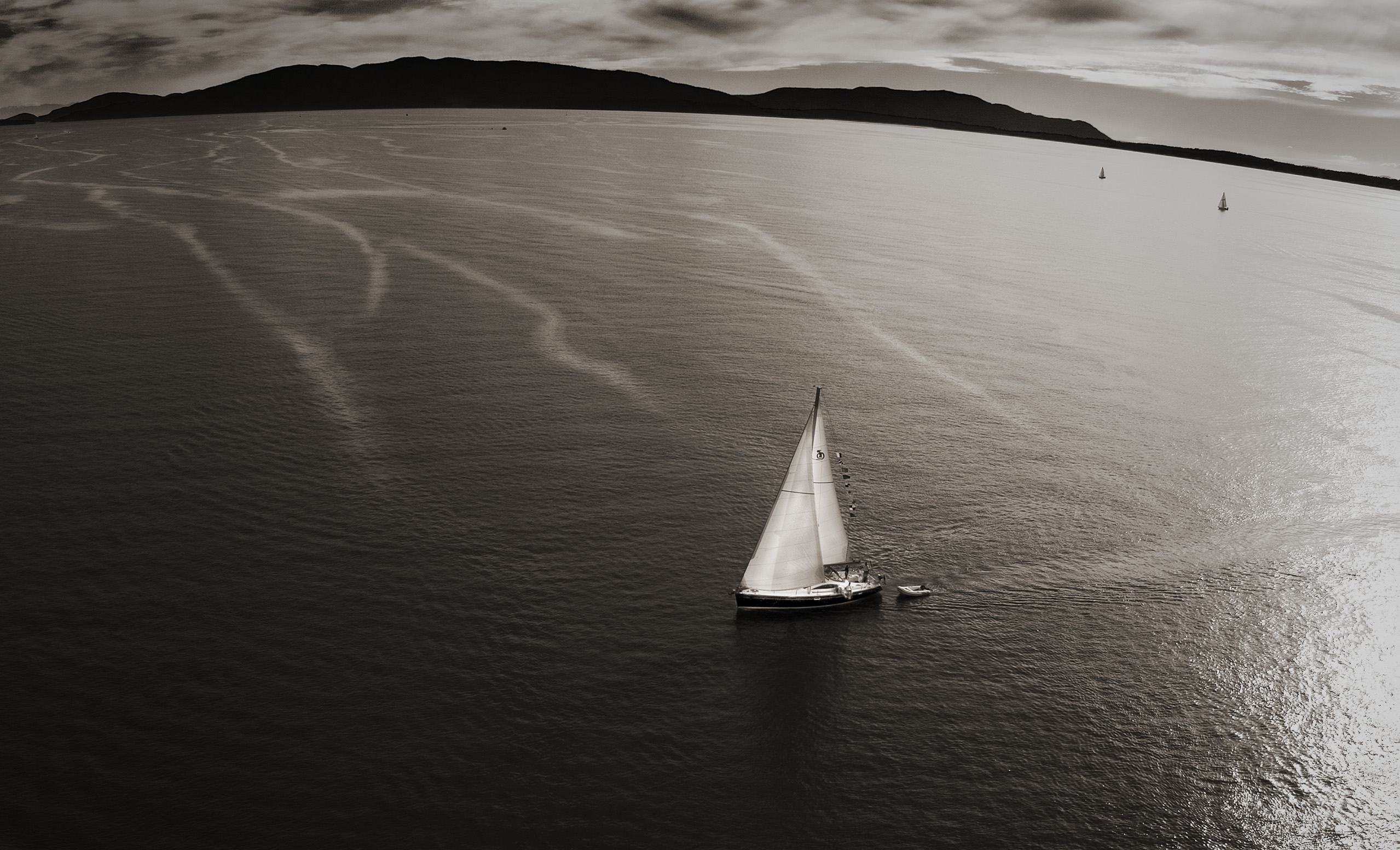 169321 Hintergrundbild herunterladen segelboot, fotografie, schwarz weiß - Bildschirmschoner und Bilder kostenlos