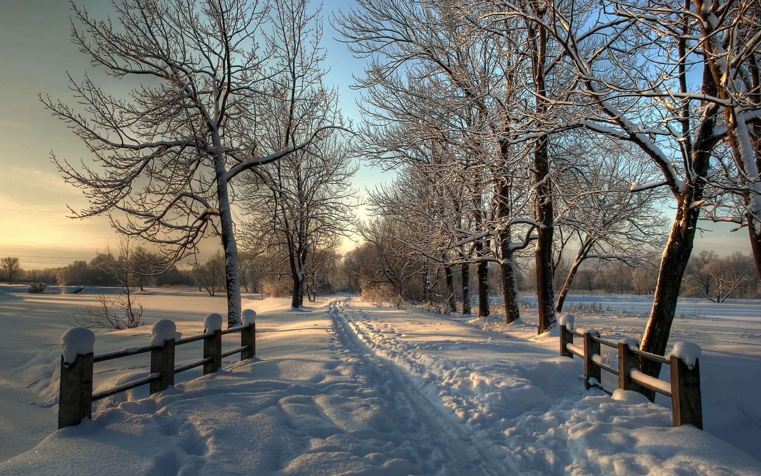 Download mobile wallpaper Snow, Winter, Landscape for free.