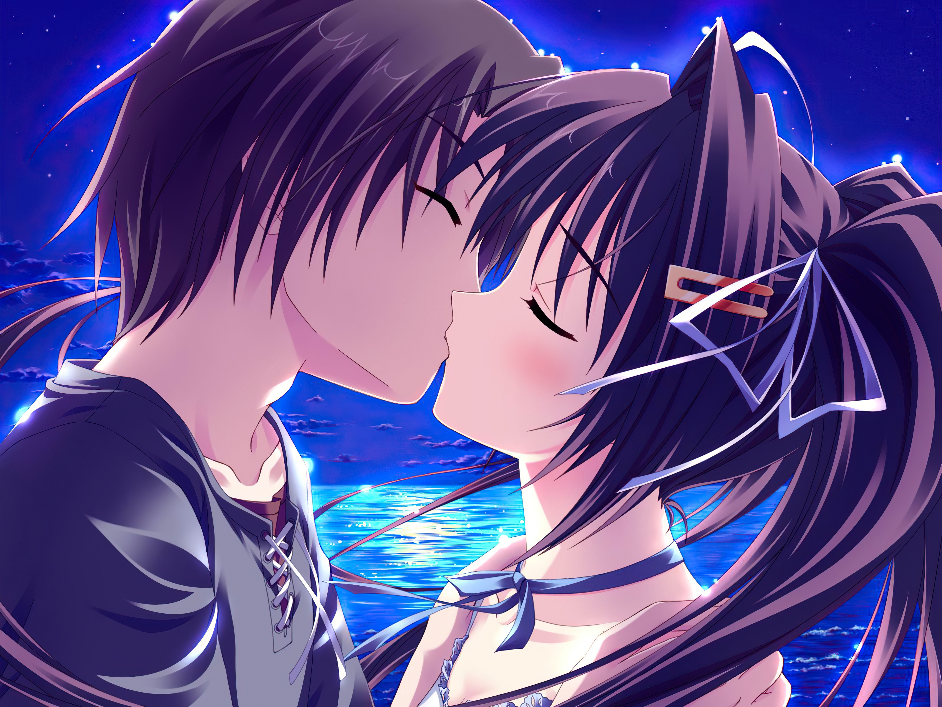 Love Kiss Anime, anime best kisses HD phone wallpaper