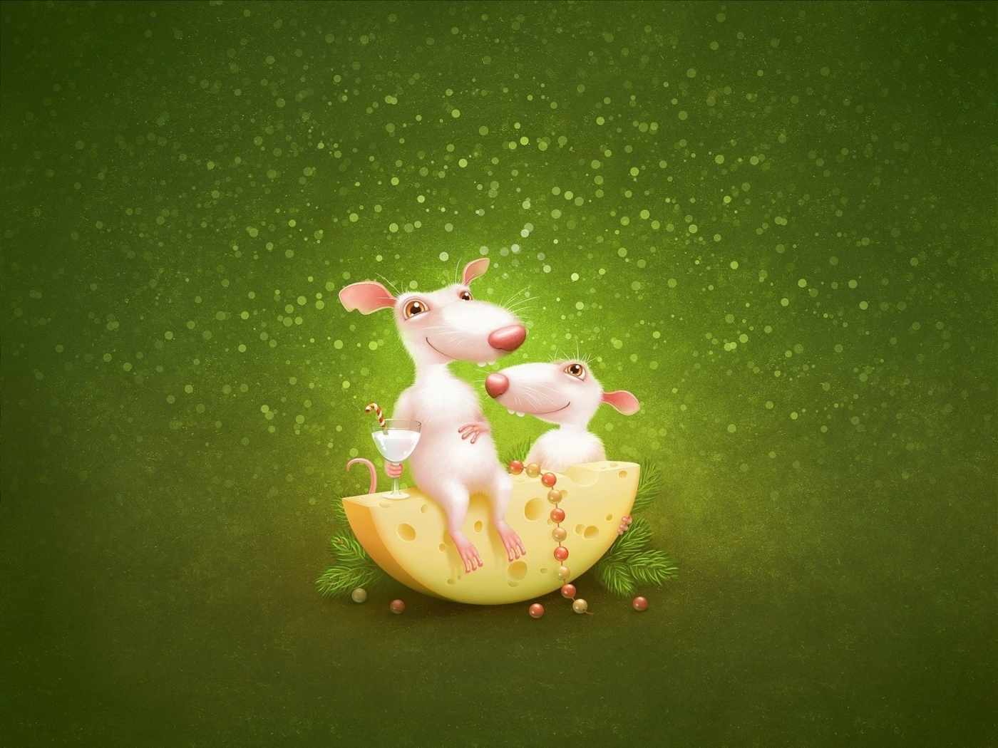 pictures, mice, green 8K