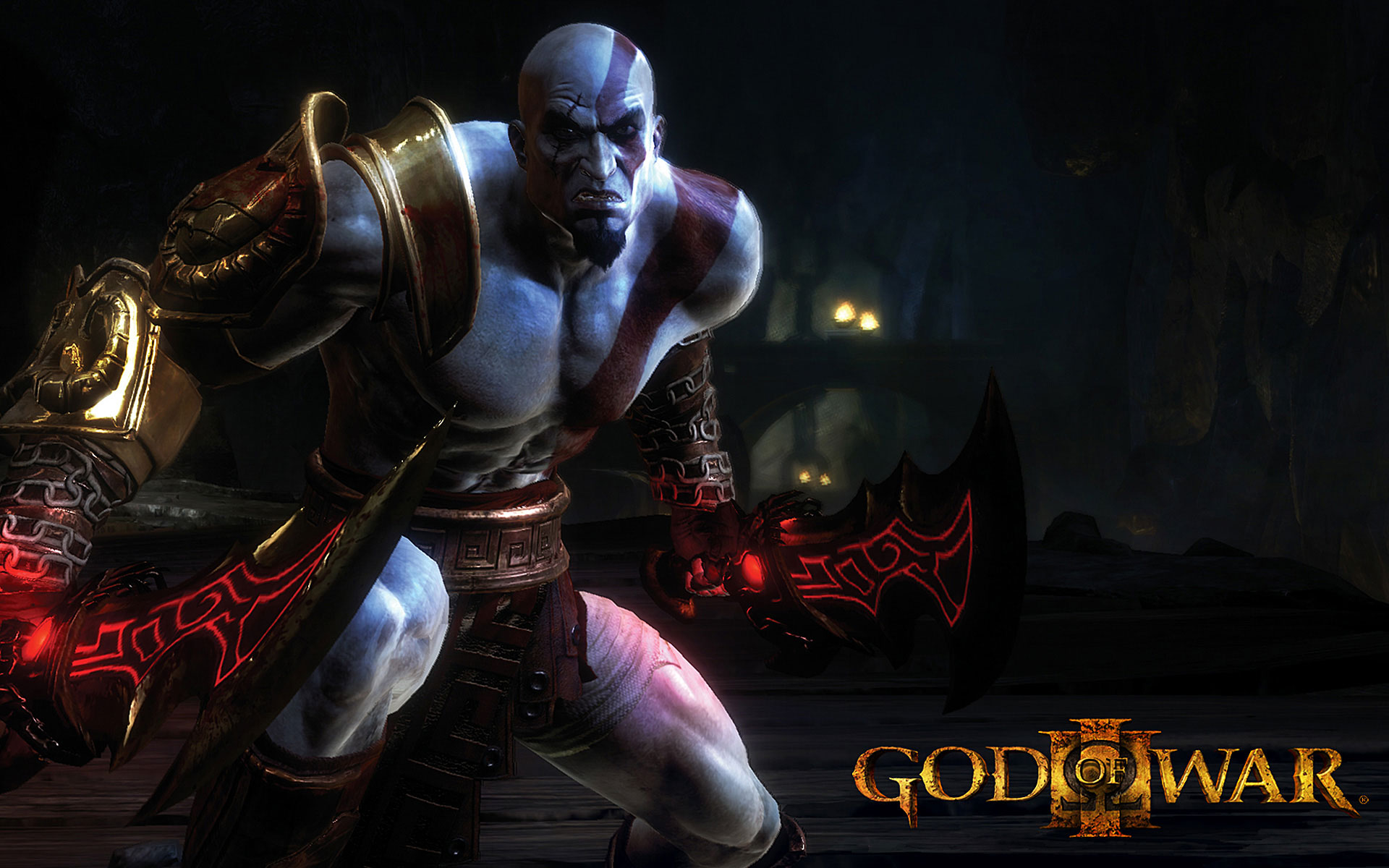 Download background god of war, video game, god of war iii, warrior