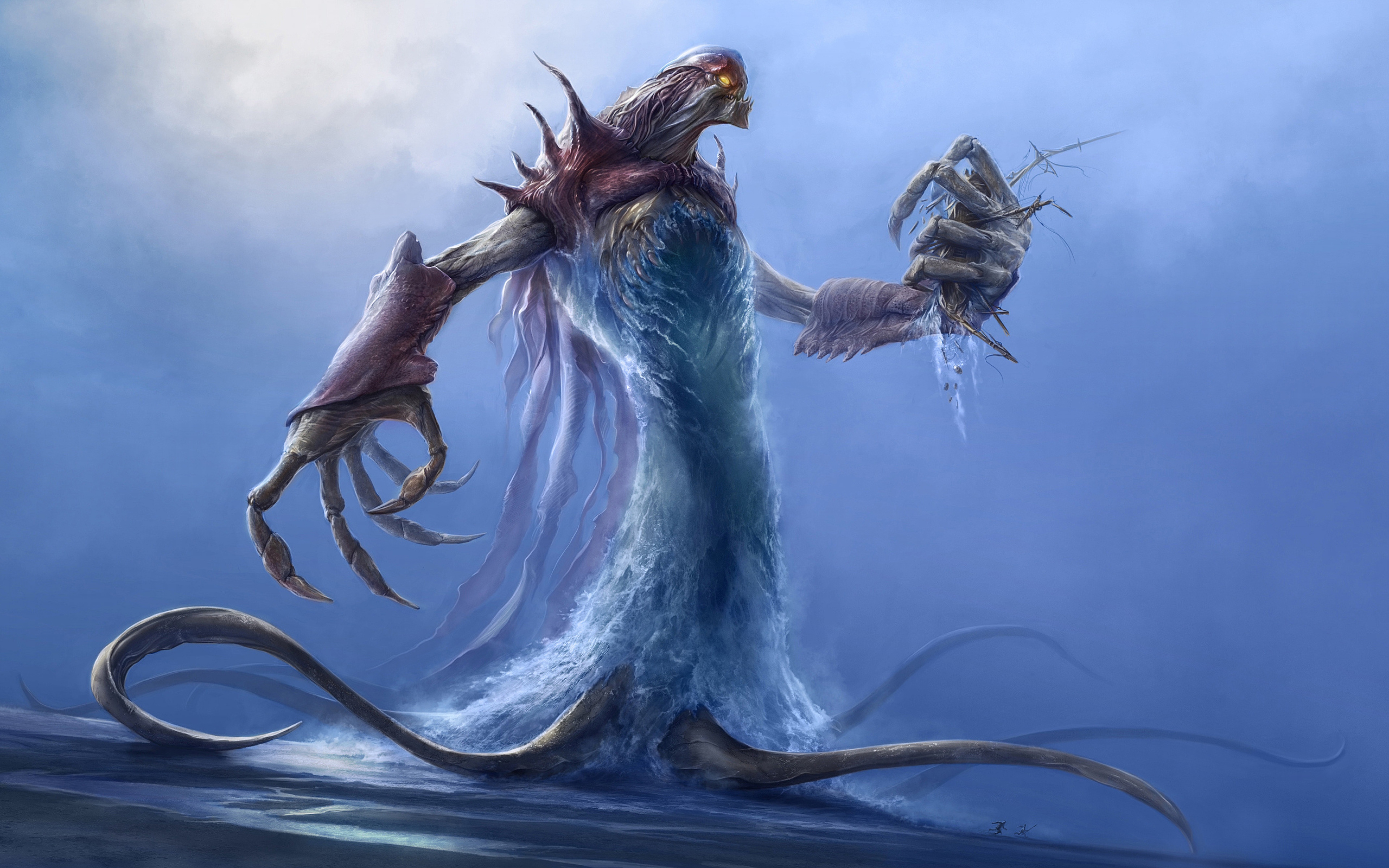 Как называется чудище. Левиафан чудовище Лавкрафт. Левиафан морской змей. Дракон мифология Левиафан. Кракен Ктулху Левиафан.