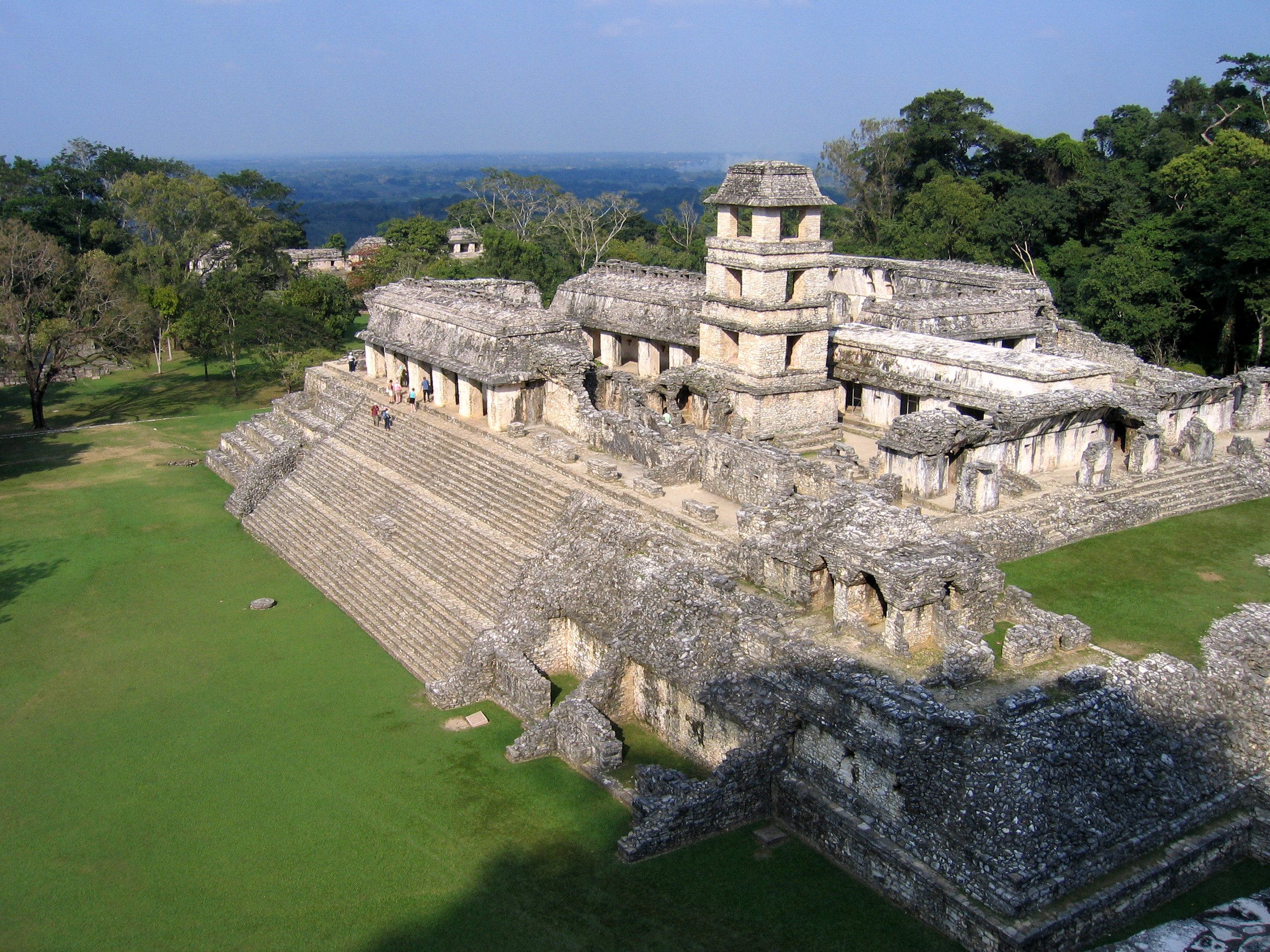 archeological site, man made, palenque chiapas mexico, mexico, palenque, temple 2160p
