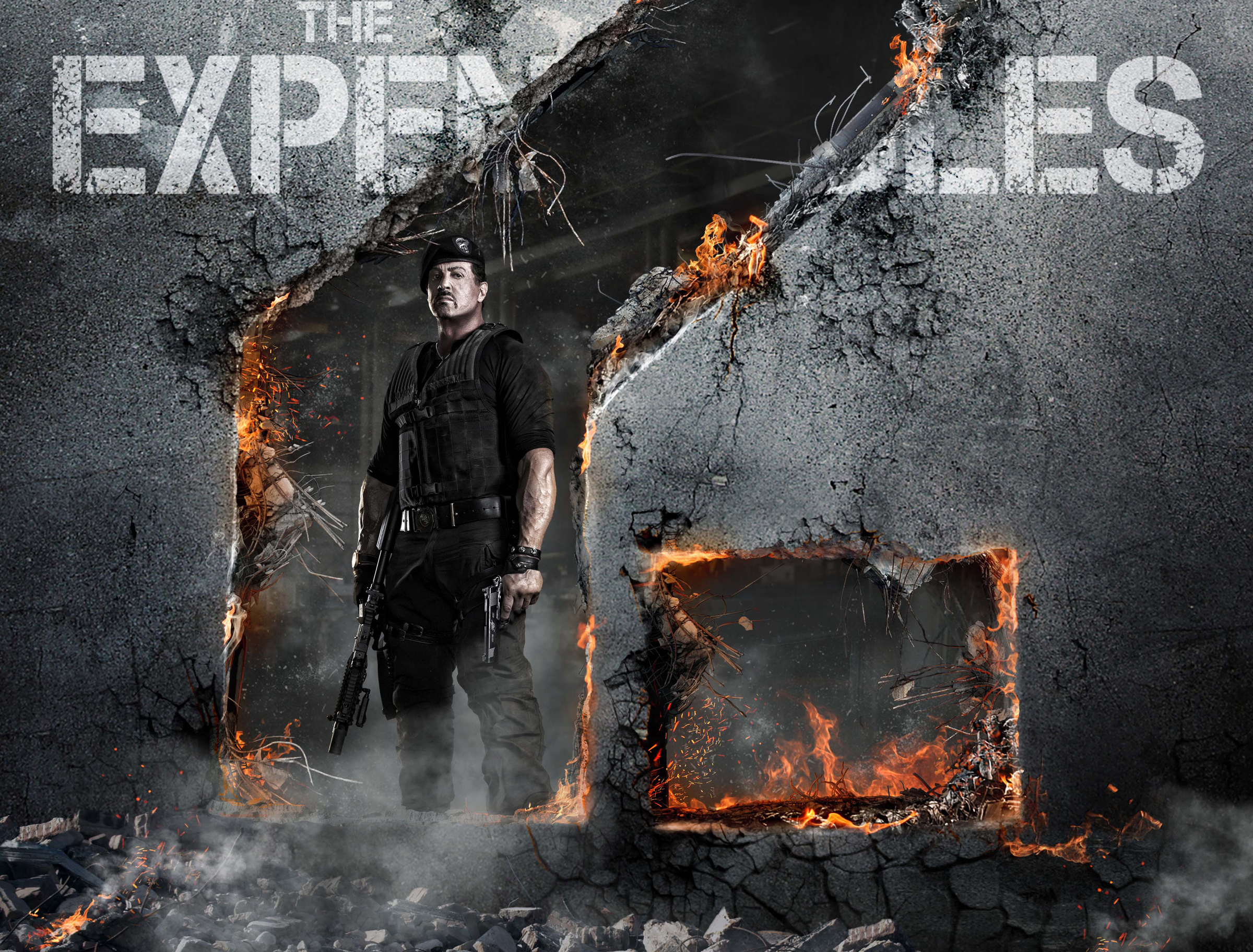 movie, the expendables 2, barney ross, sylvester stallone, the expendables phone background