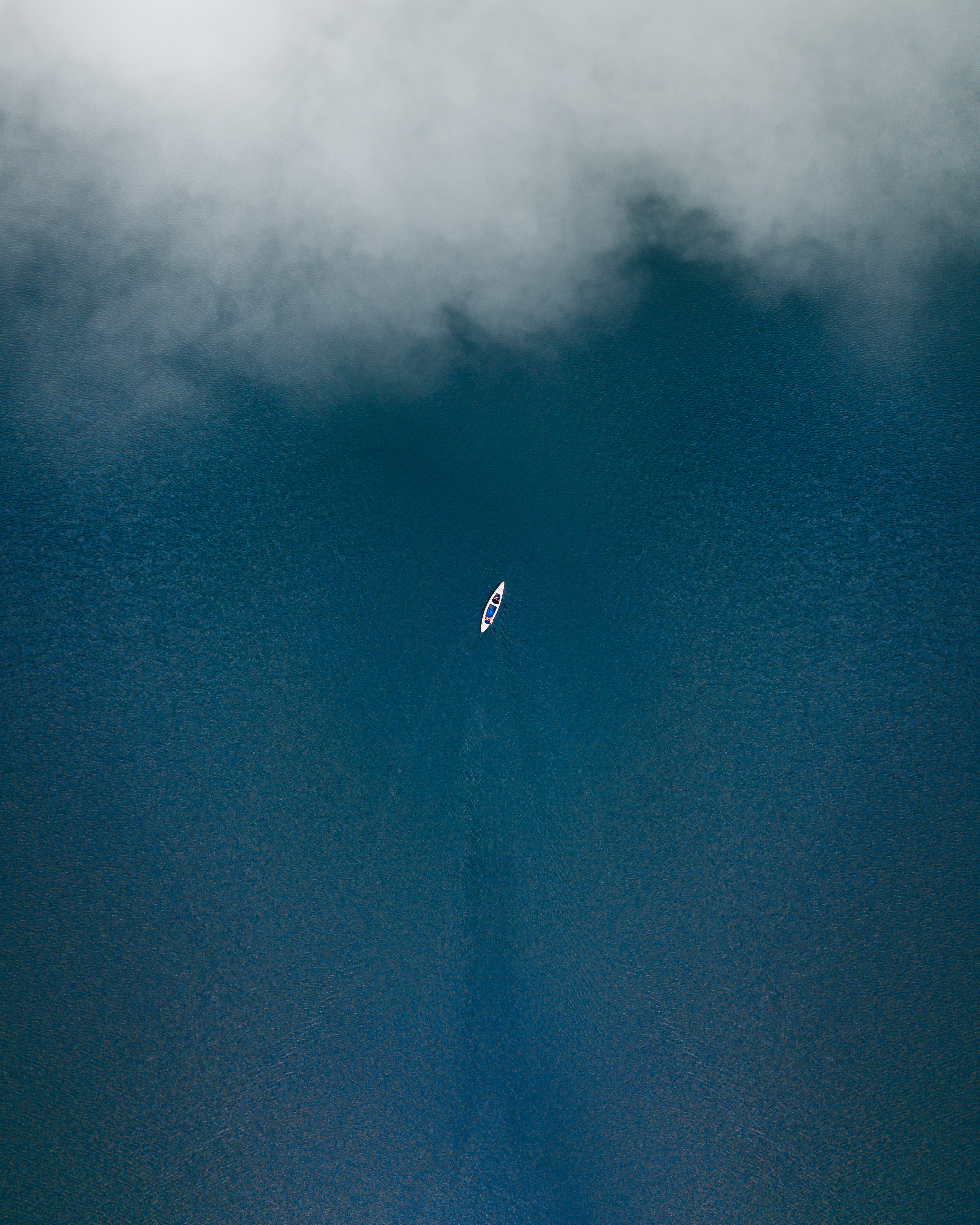 110852 descargar imagen naturaleza, agua, vista desde arriba, niebla, un barco, bote: fondos de pantalla y protectores de pantalla gratis