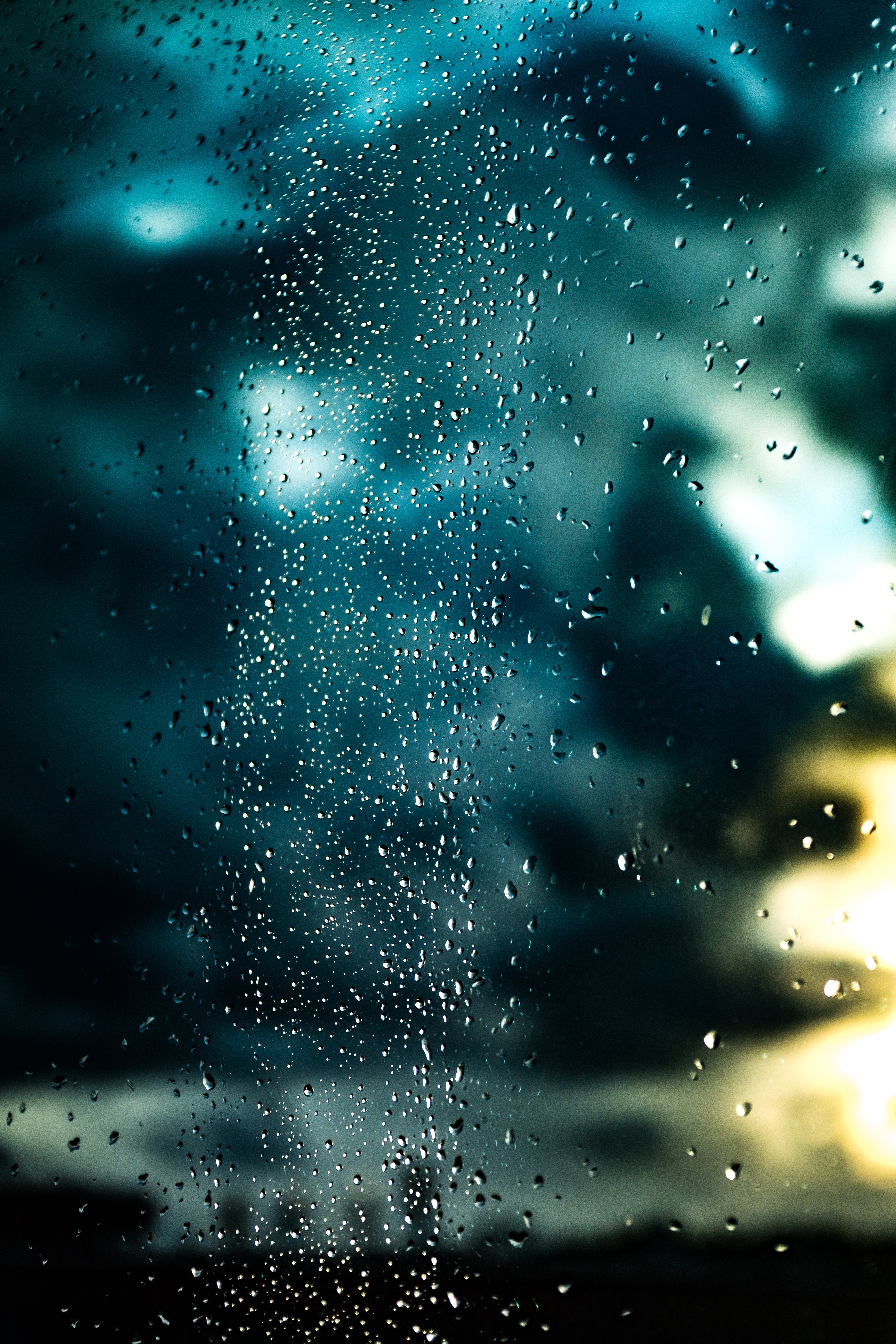 macro, humid, drops, wet, surface, glass for android