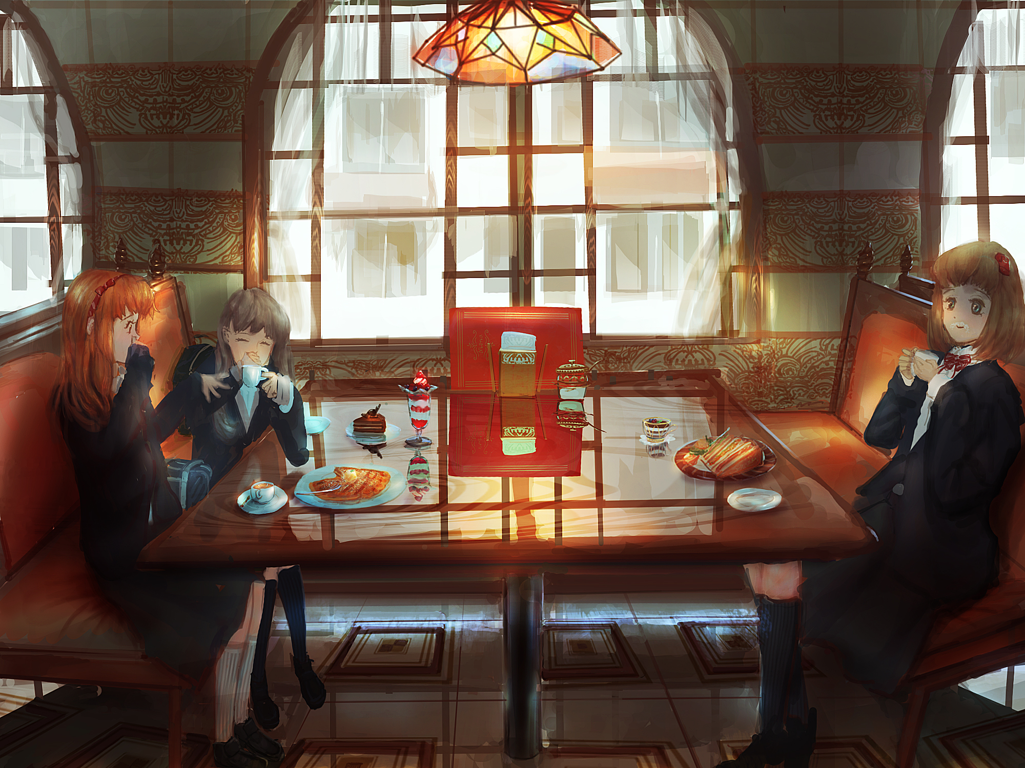HD desktop wallpaper: Anime, Cafe, Original download free picture #967186