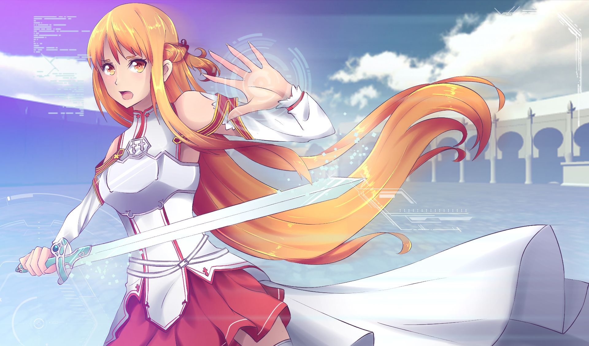 Download Anime Fight Sword Art Online Wallpaper