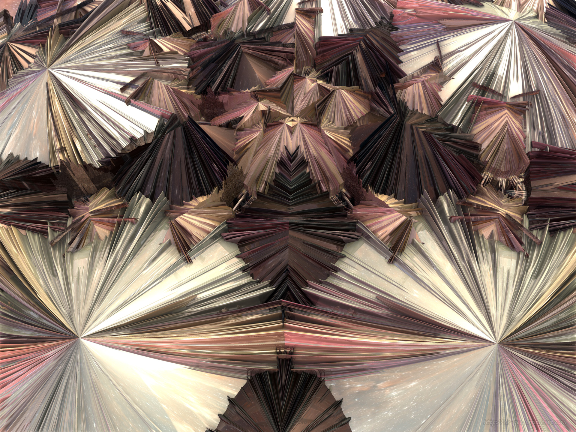 Download mobile wallpaper Abstract, 3D, Fractal, Silver, Geometry, Cgi, Mandelbulb 3D for free.