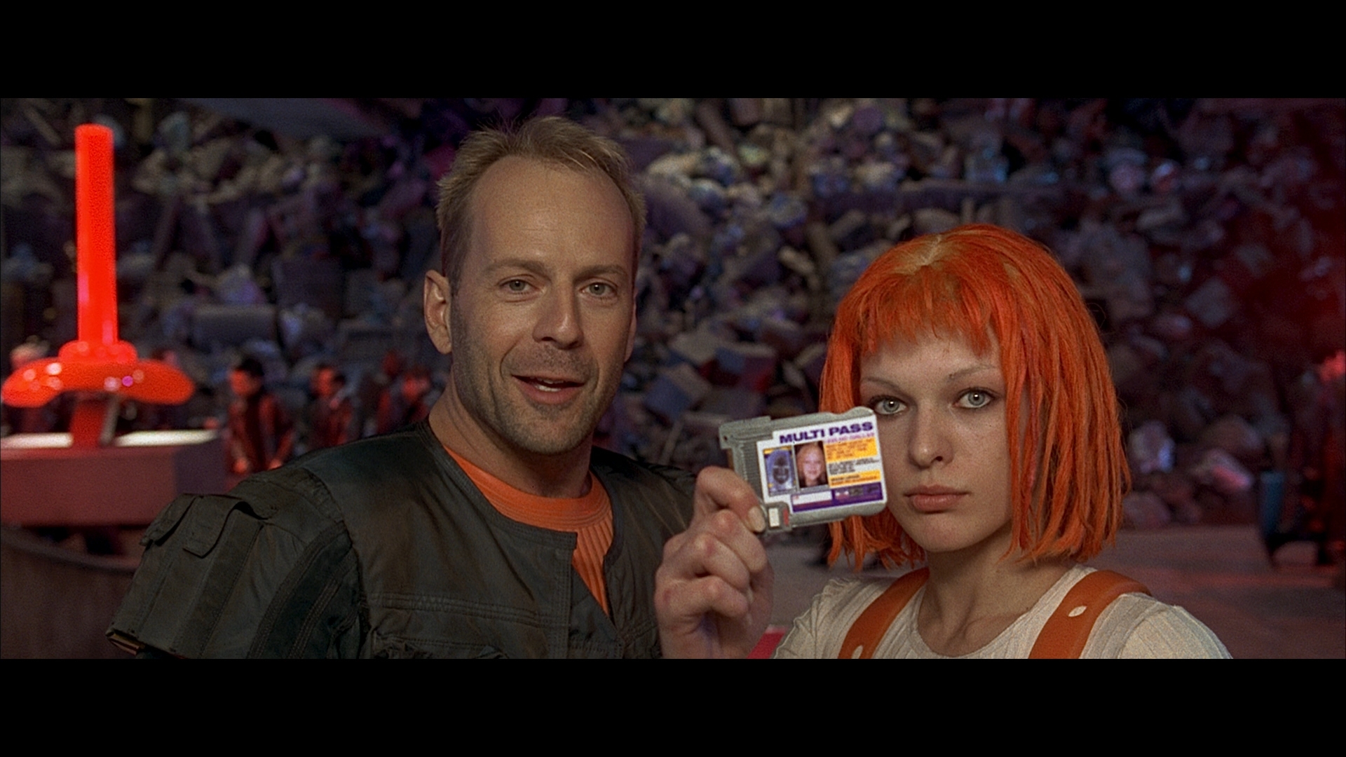 movie, the fifth element, bruce willis, korben dallas, leeloo (the fifth element), milla jovovich 8K