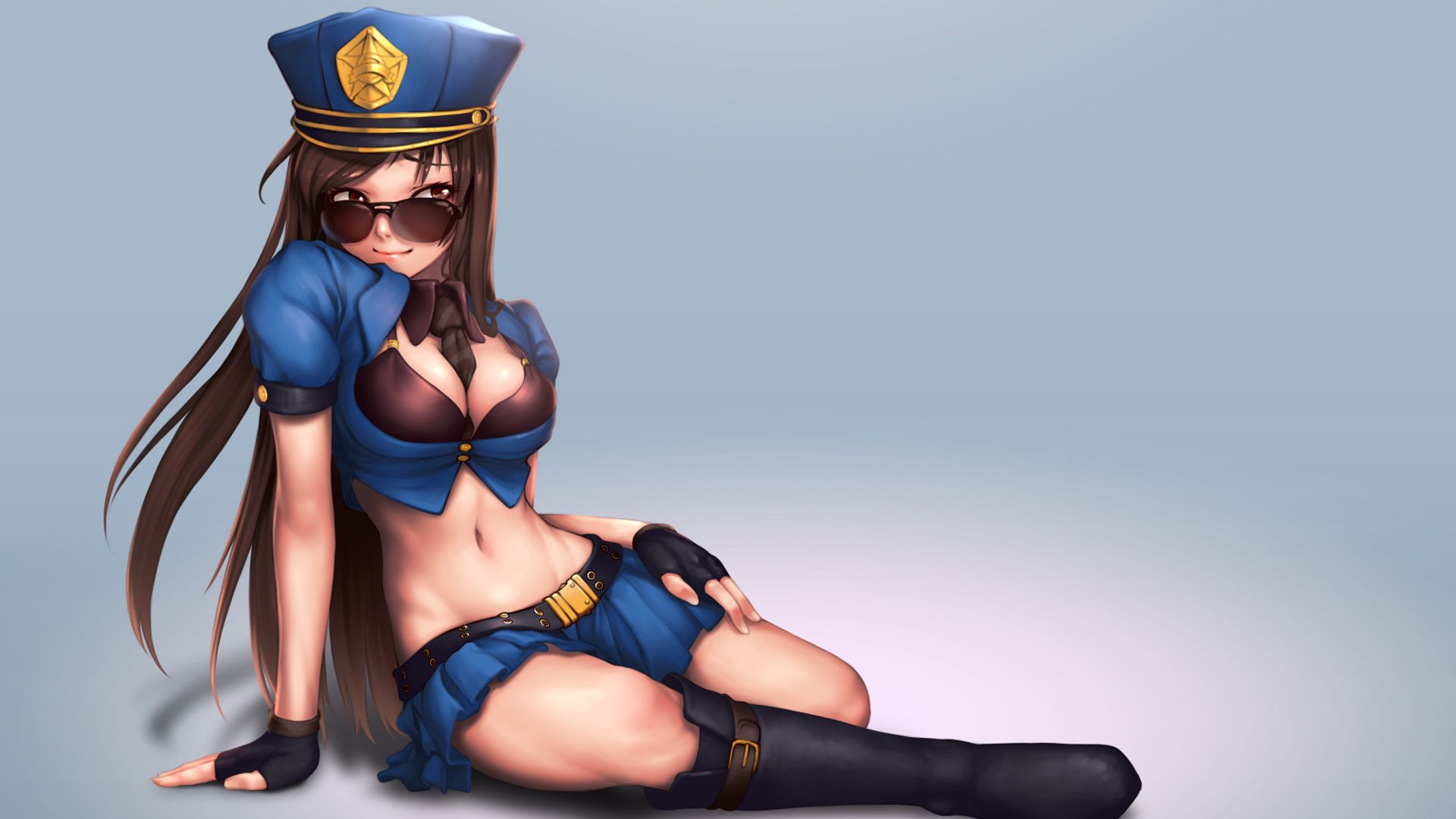 video game, league of legends, caitlyn (league of legends), police wallpaper for mobile