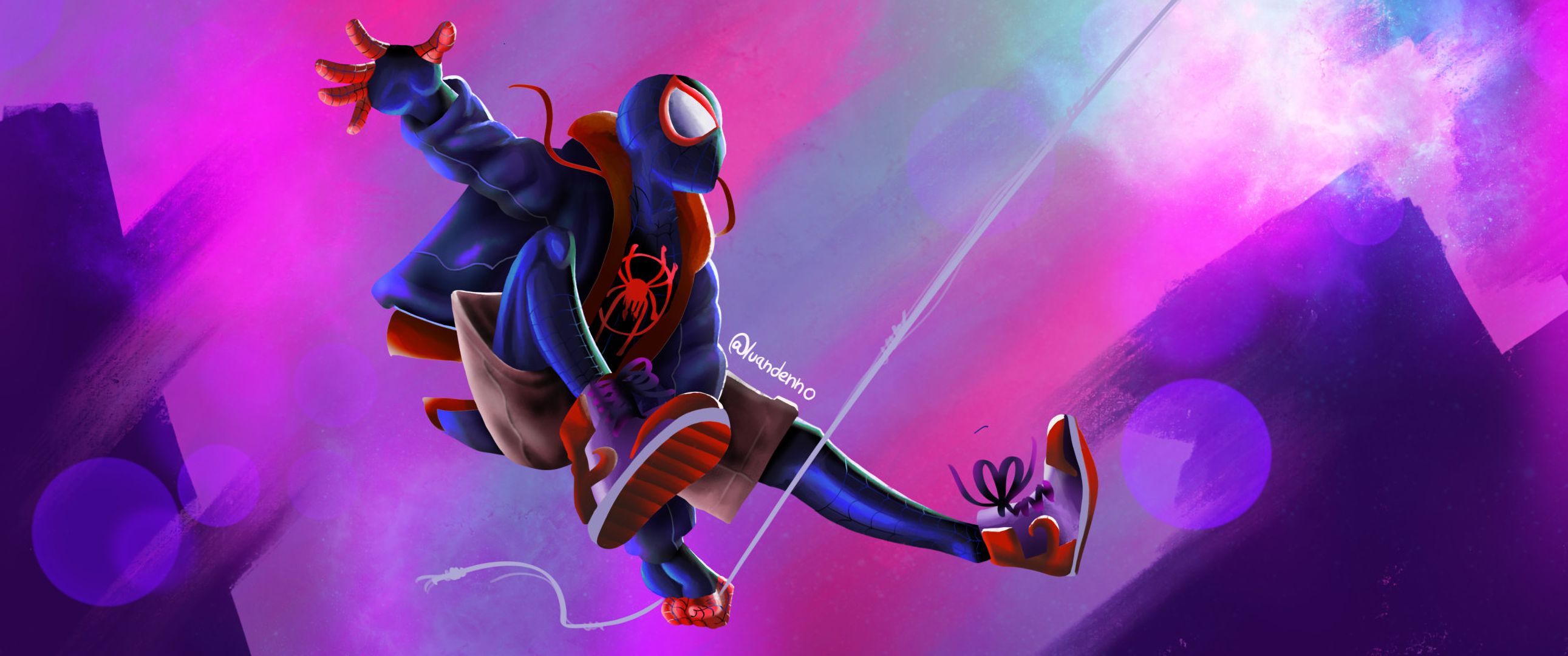 Homem-Aranha no Aranhaverso Miles Morales - Papel de Parede Grátis para PC  e Celular