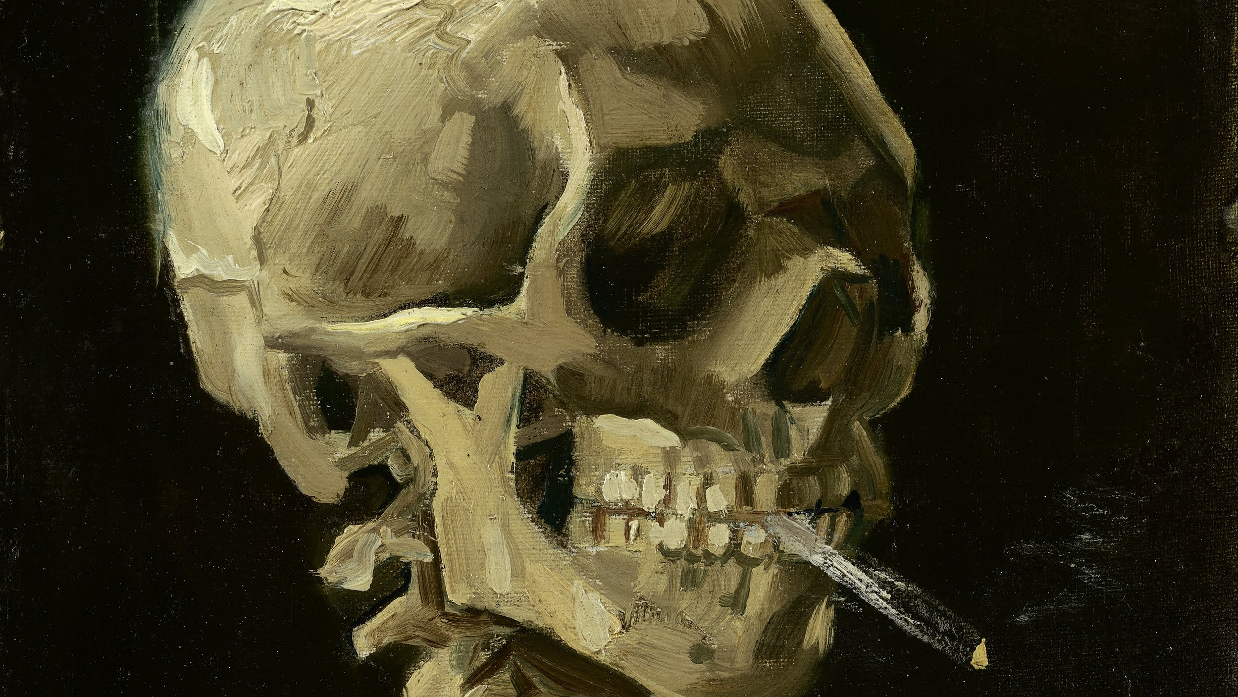 Ван Гог курящий скелет