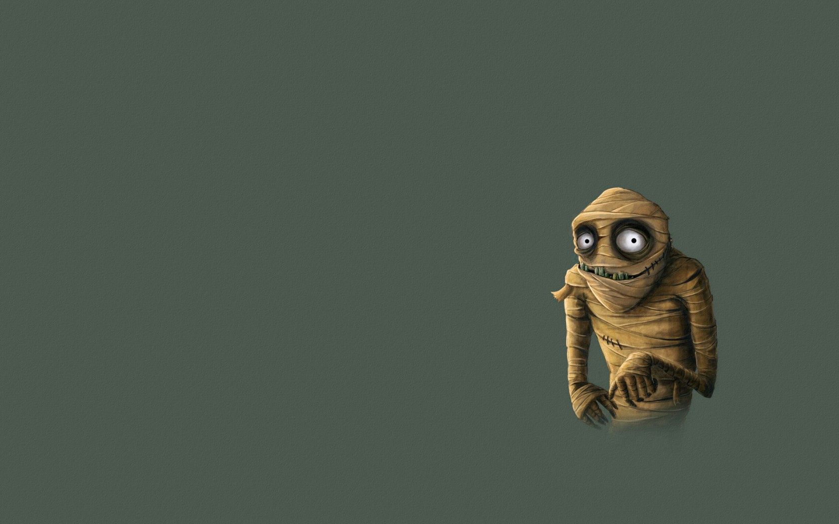 android minimalism, vector, monster, bandages, mummy