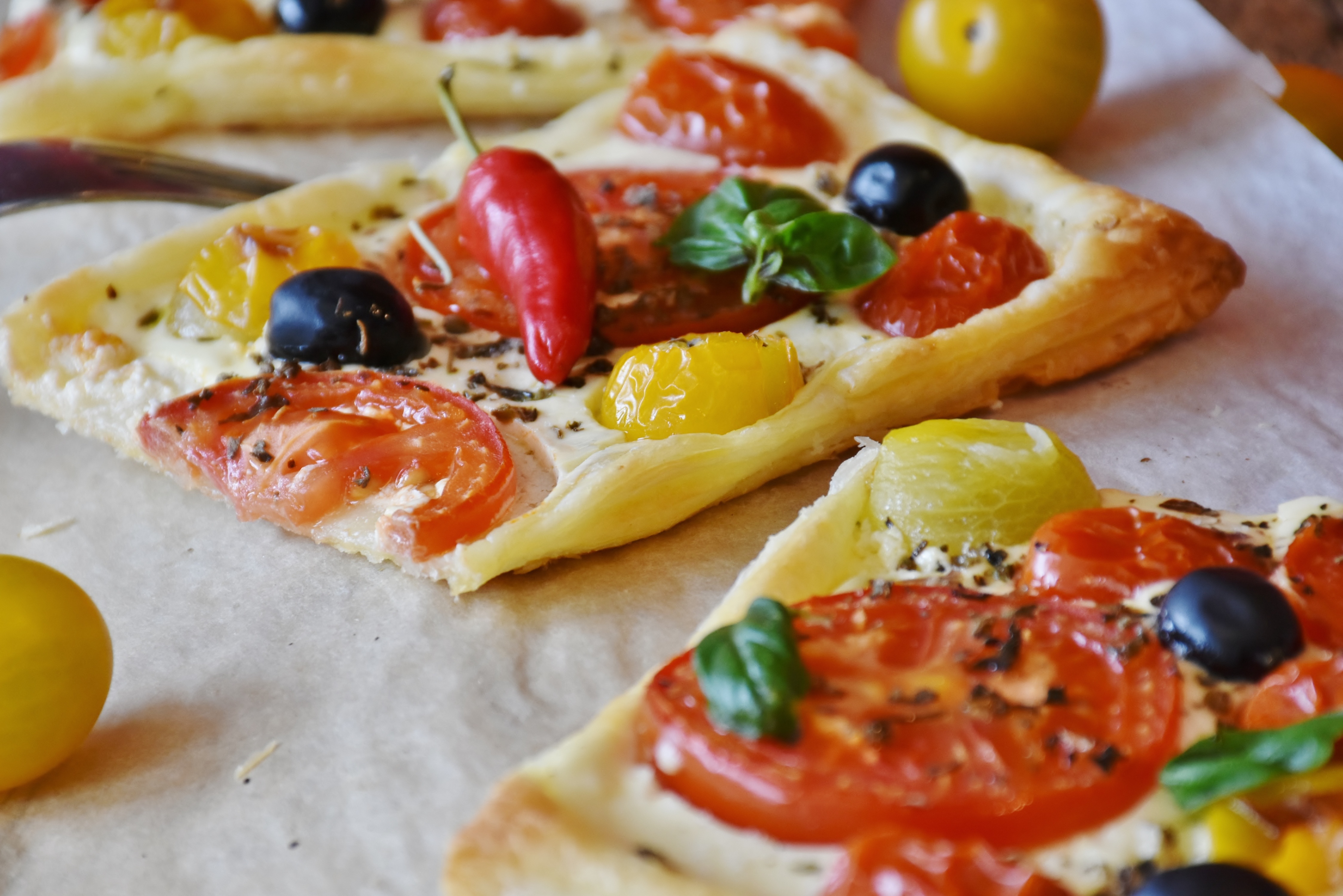 pizza, vegetables, food, cheese, pepper, olives, olvki