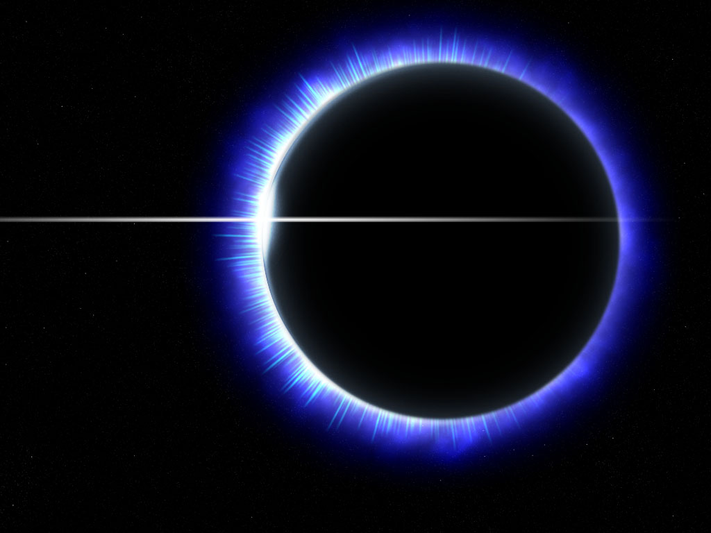sci fi, planet, eclipse