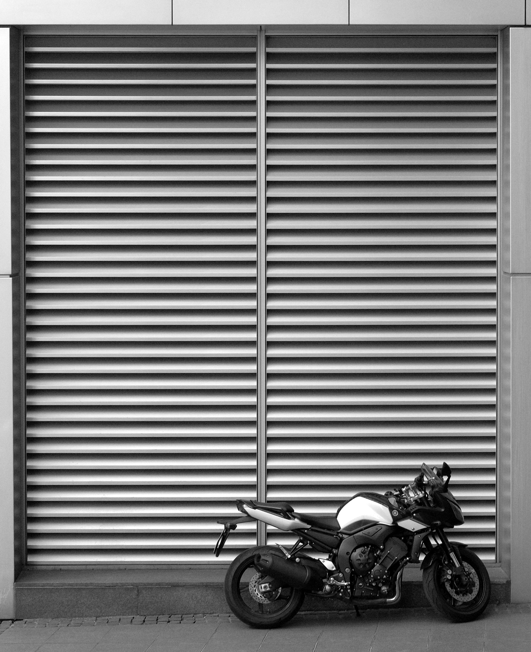 minimalism, wall, bw, chb, motorcycle, street FHD, 4K, UHD