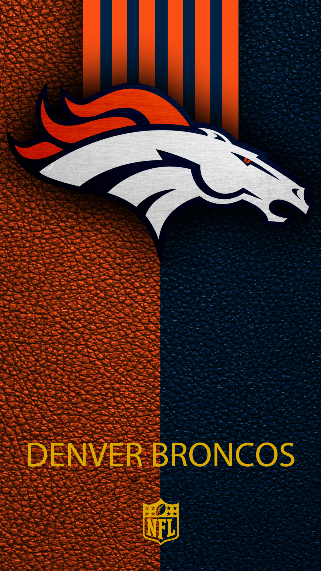 Download Shining Denver Broncos Logo Wallpaper