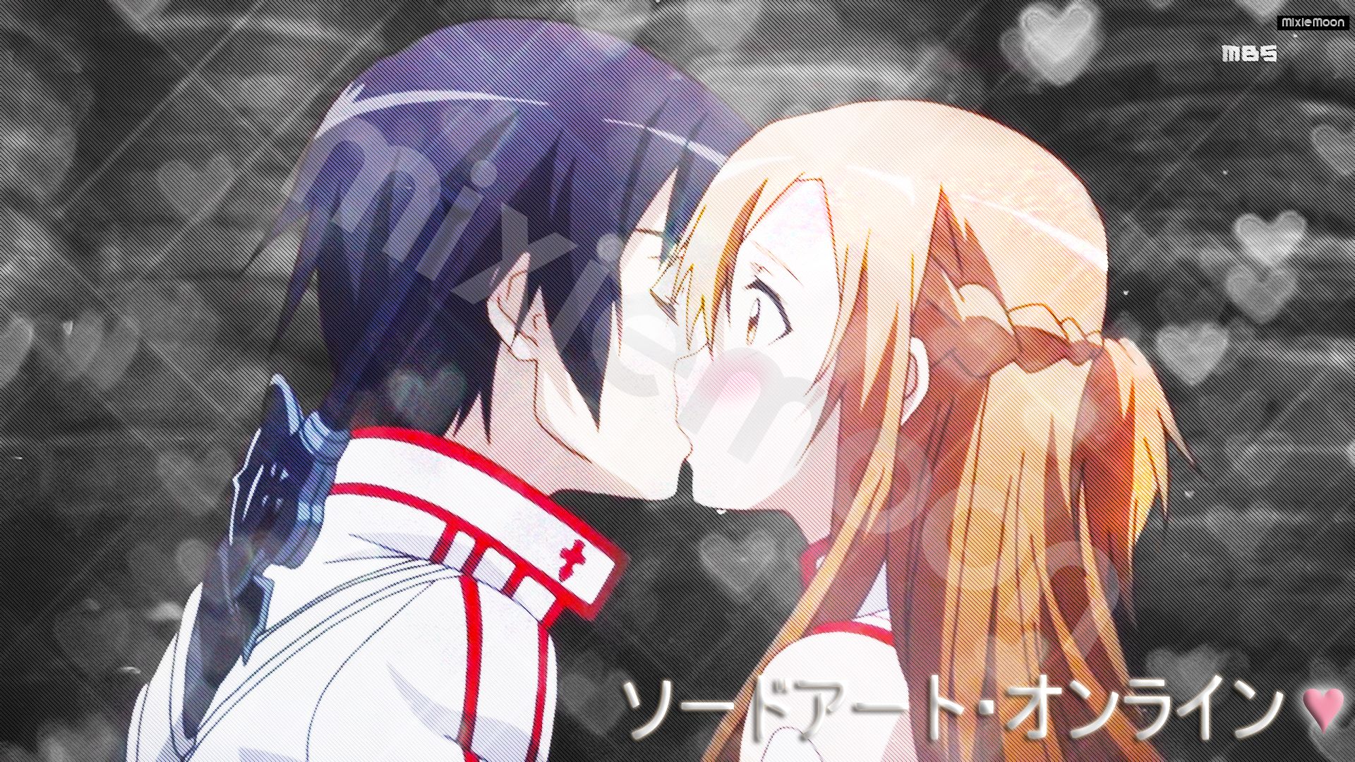 Юки и Асуна поцелуй Юки