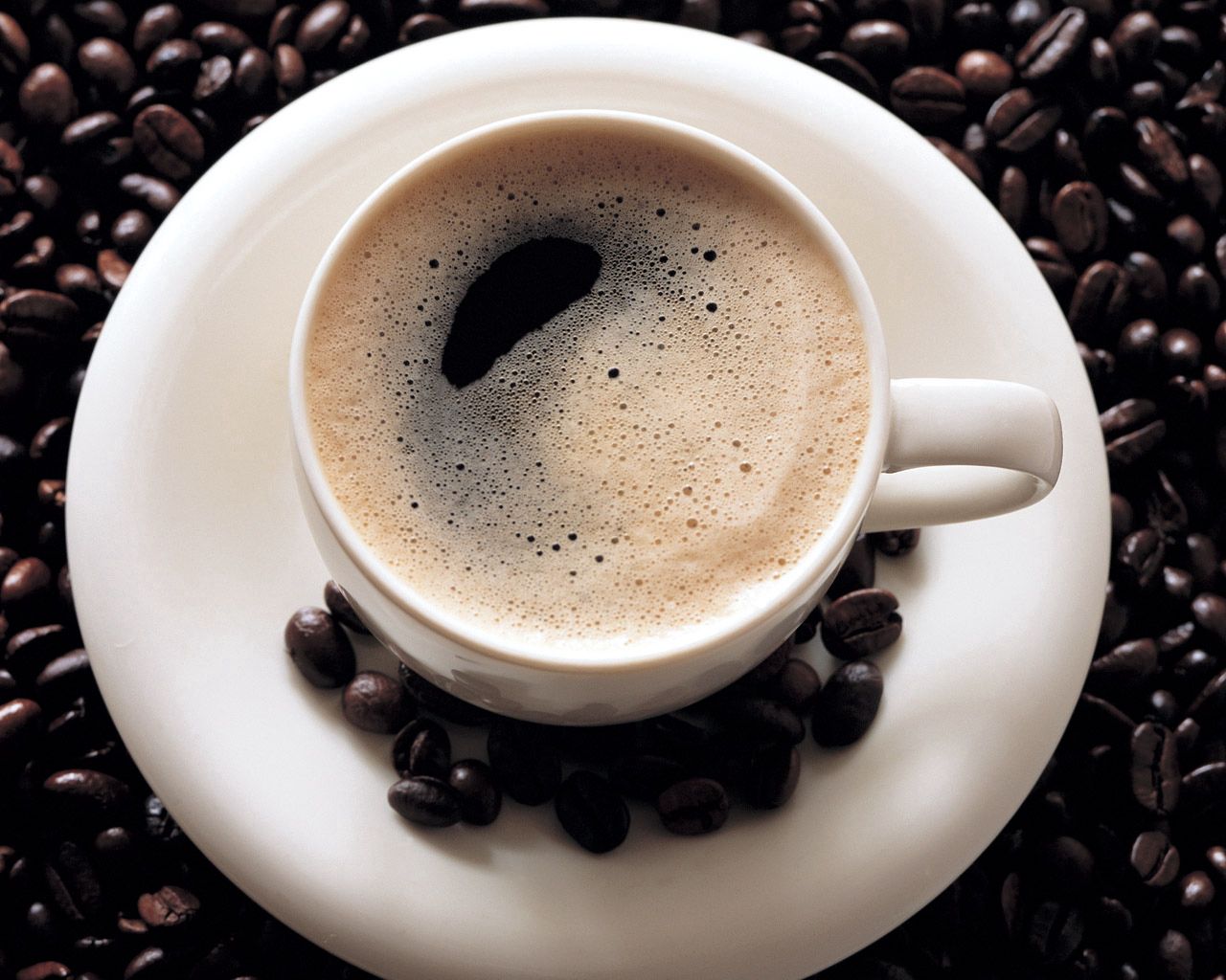 beverage, food, coffee, foam, drink, coffee beans for android