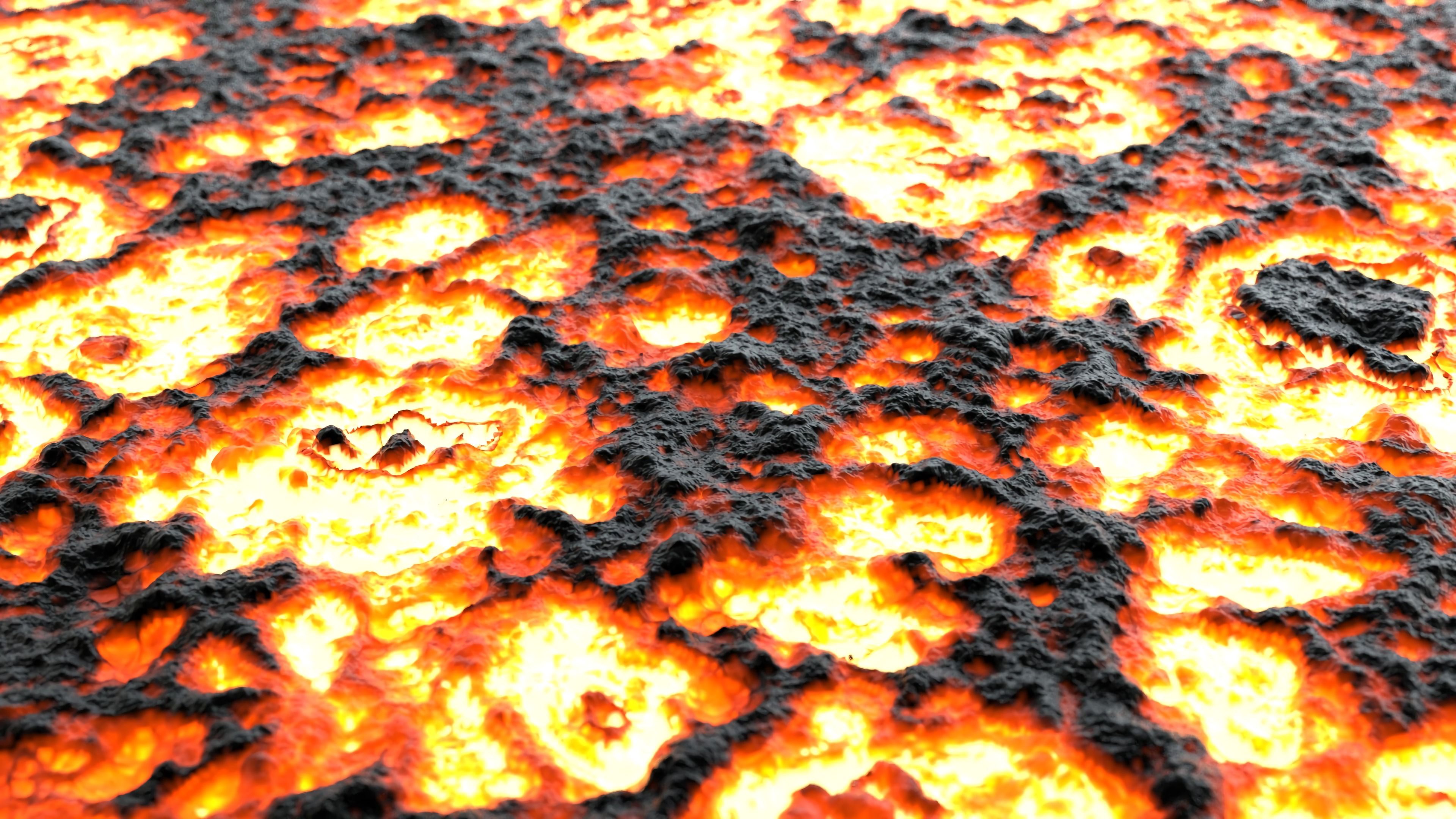 lava, texture, textures, surface, fiery 5K