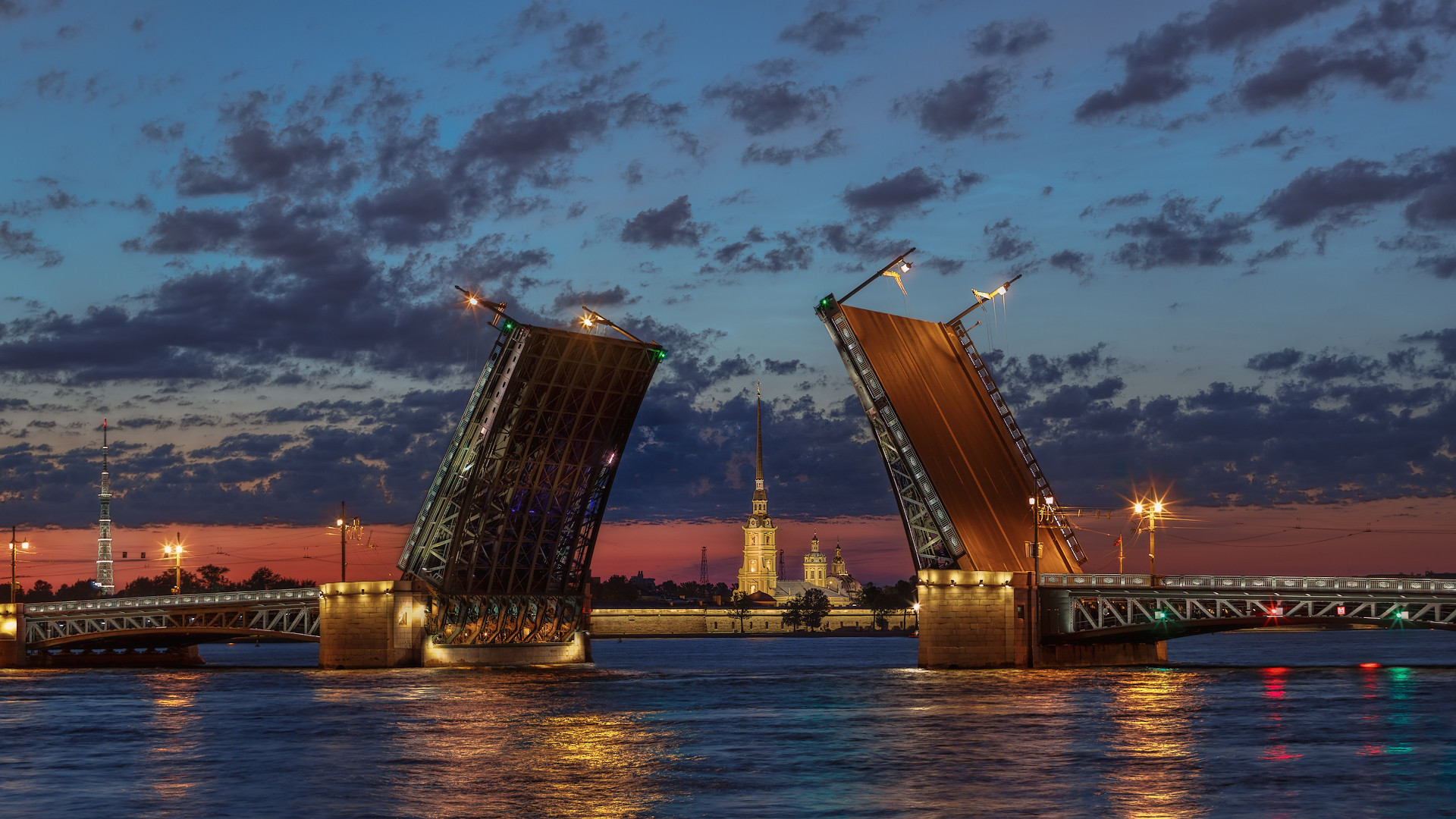 Петропавловская крепость разводной мост
