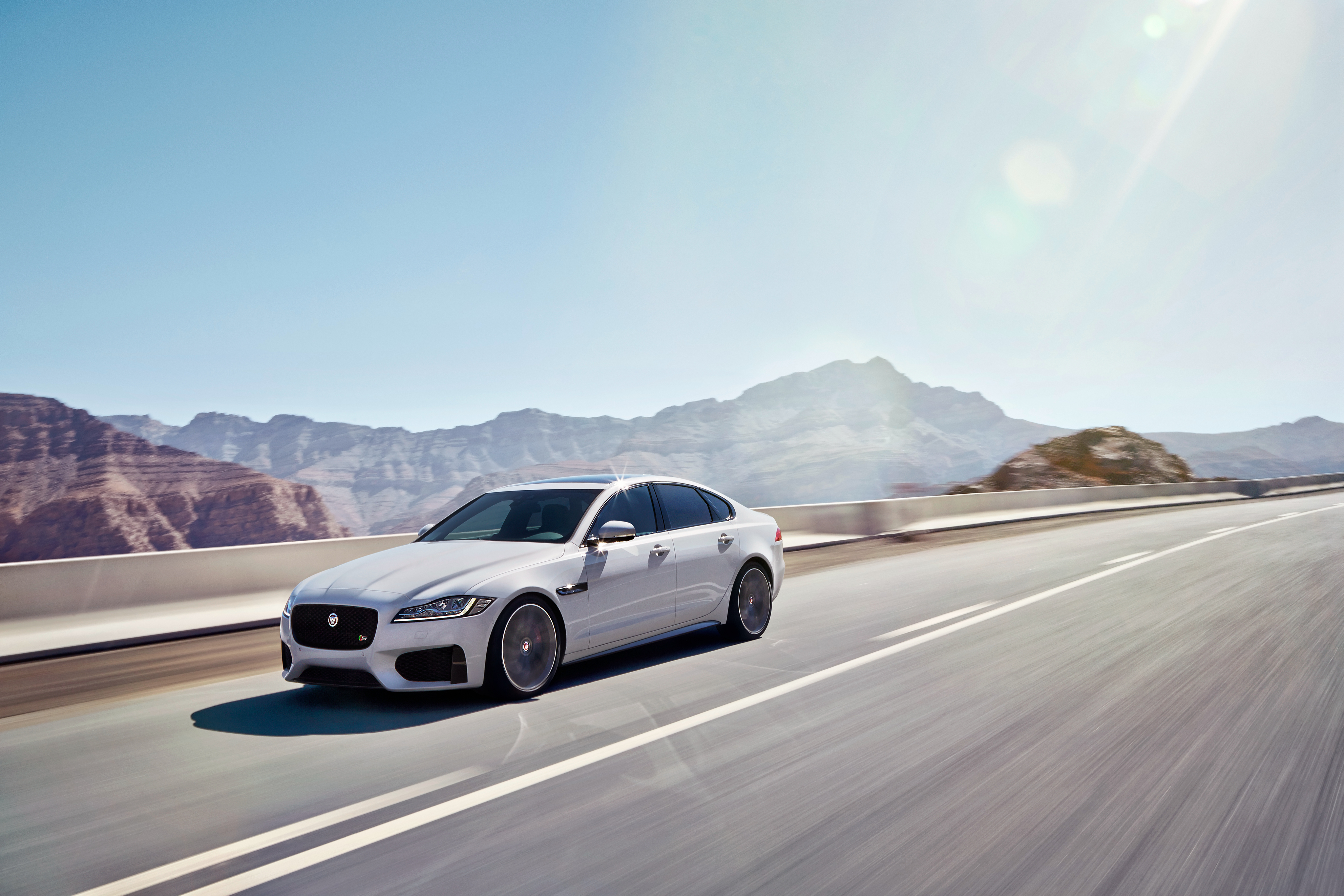Download mobile wallpaper Xf S, Awd, Traffic, Movement, Side View, Jaguar, Cars for free.