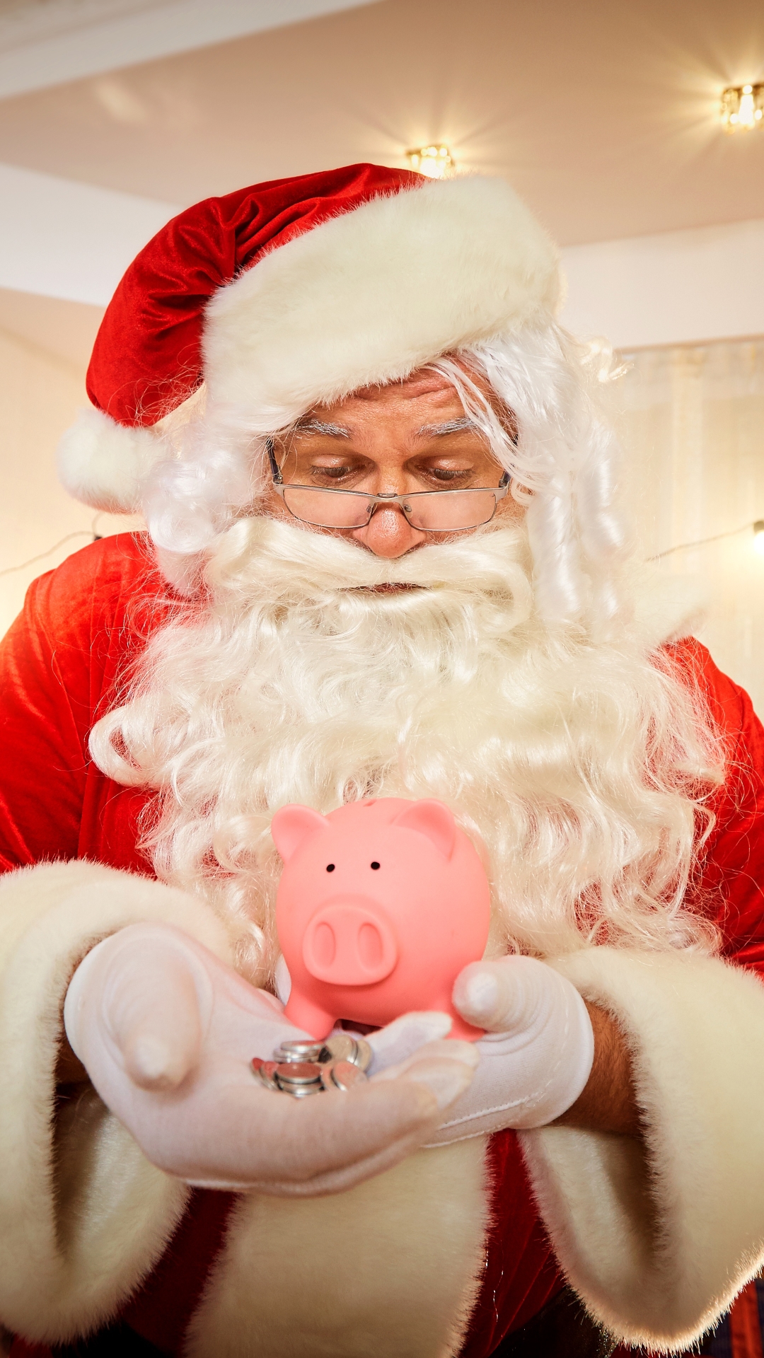 Free HD holiday, christmas, santa, piggy bank
