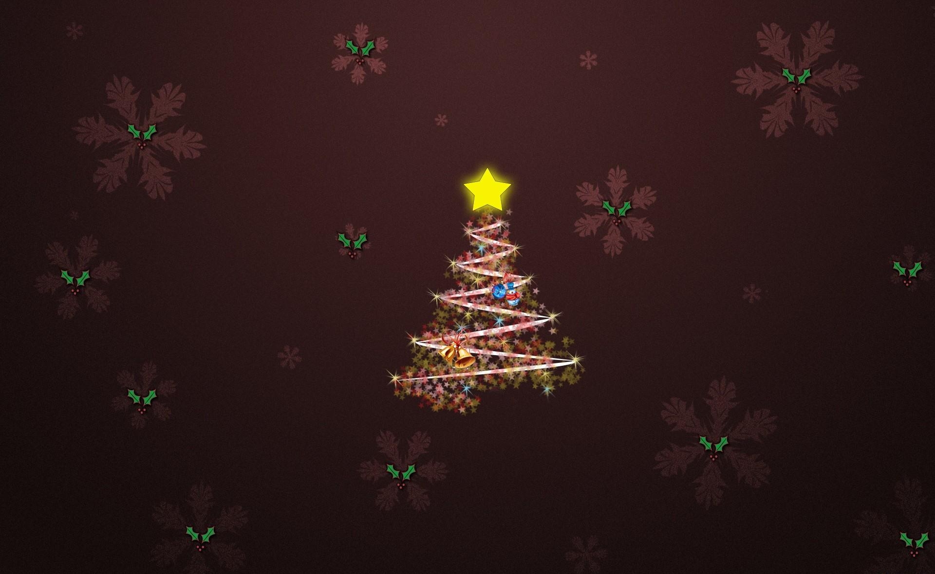 105281 Hintergrundbild herunterladen schneeflocken, feiertage, sterne, glockenblumen, weihnachtsbaum, star - Bildschirmschoner und Bilder kostenlos
