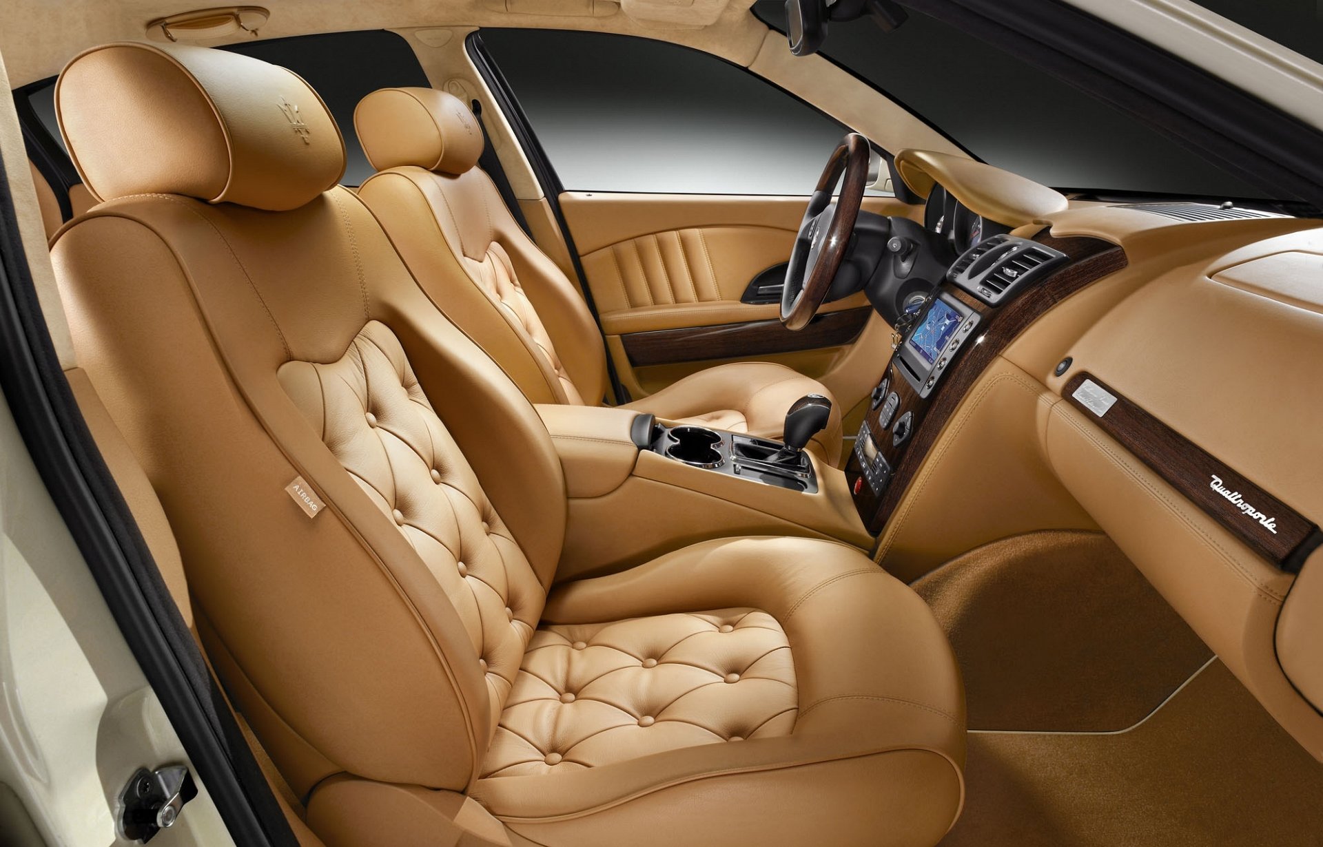 dashboard, luxury, car, vehicles, maserati quattroporte, interior, maserati HD wallpaper