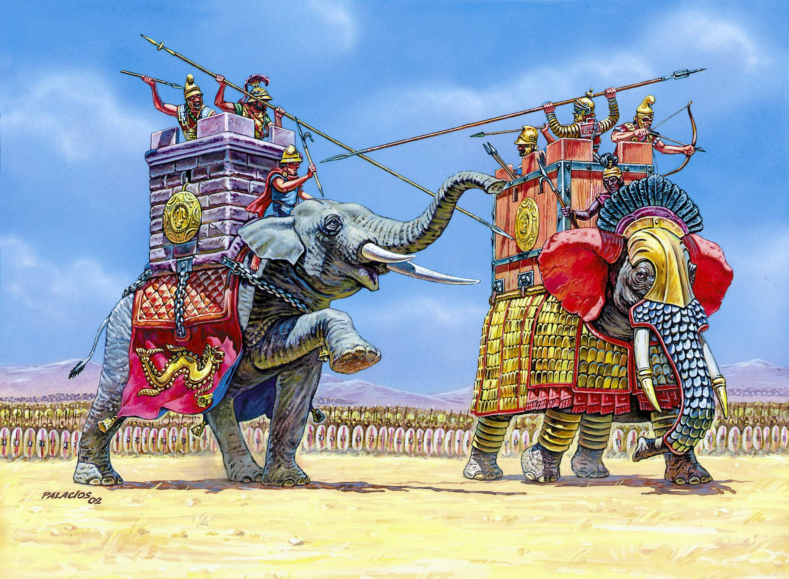 Армия Карфагена боевые слоны