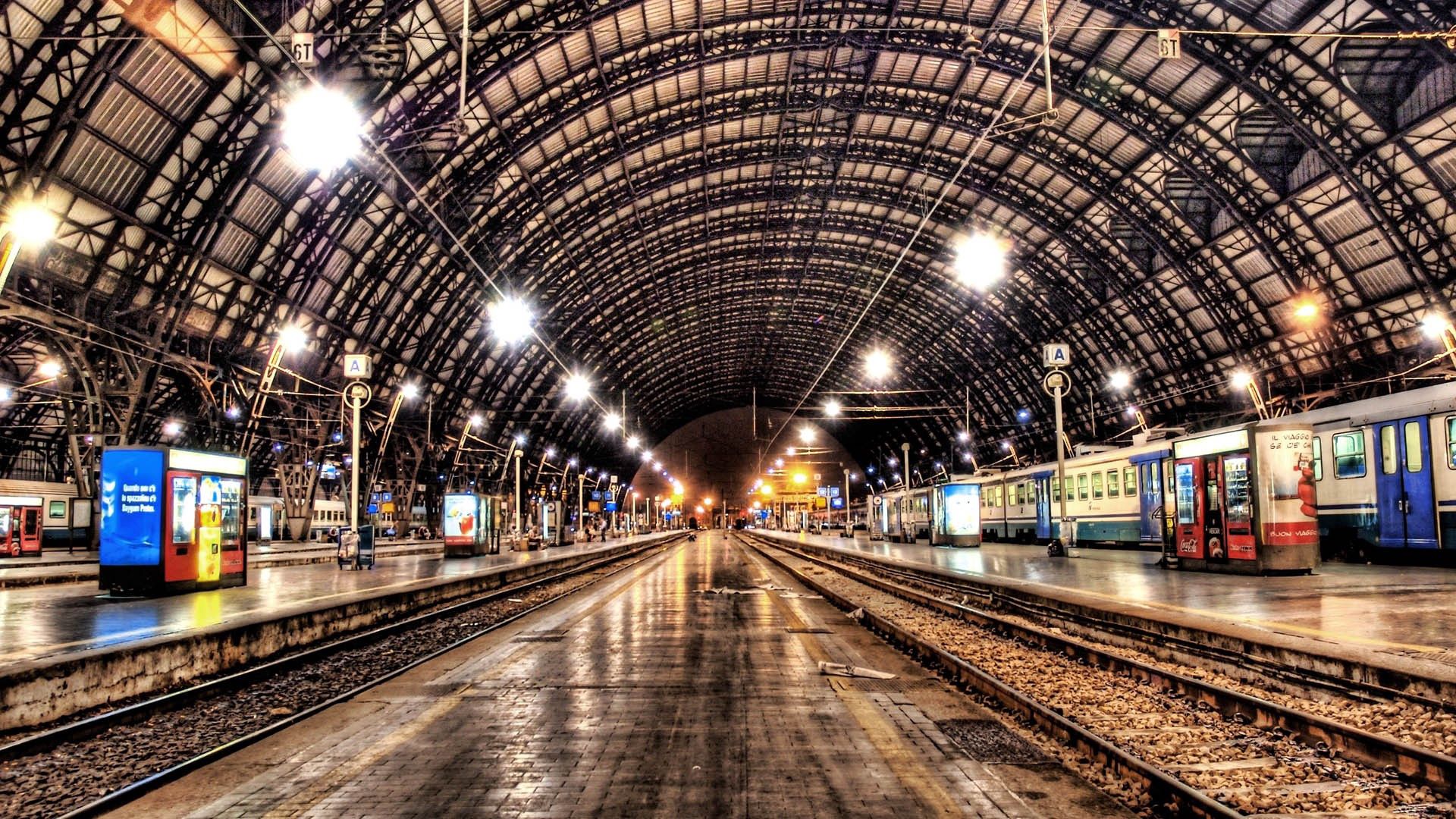 Download mobile wallpaper City, Cities, Subway, Night, Railway, Metro, Hdr for free.
