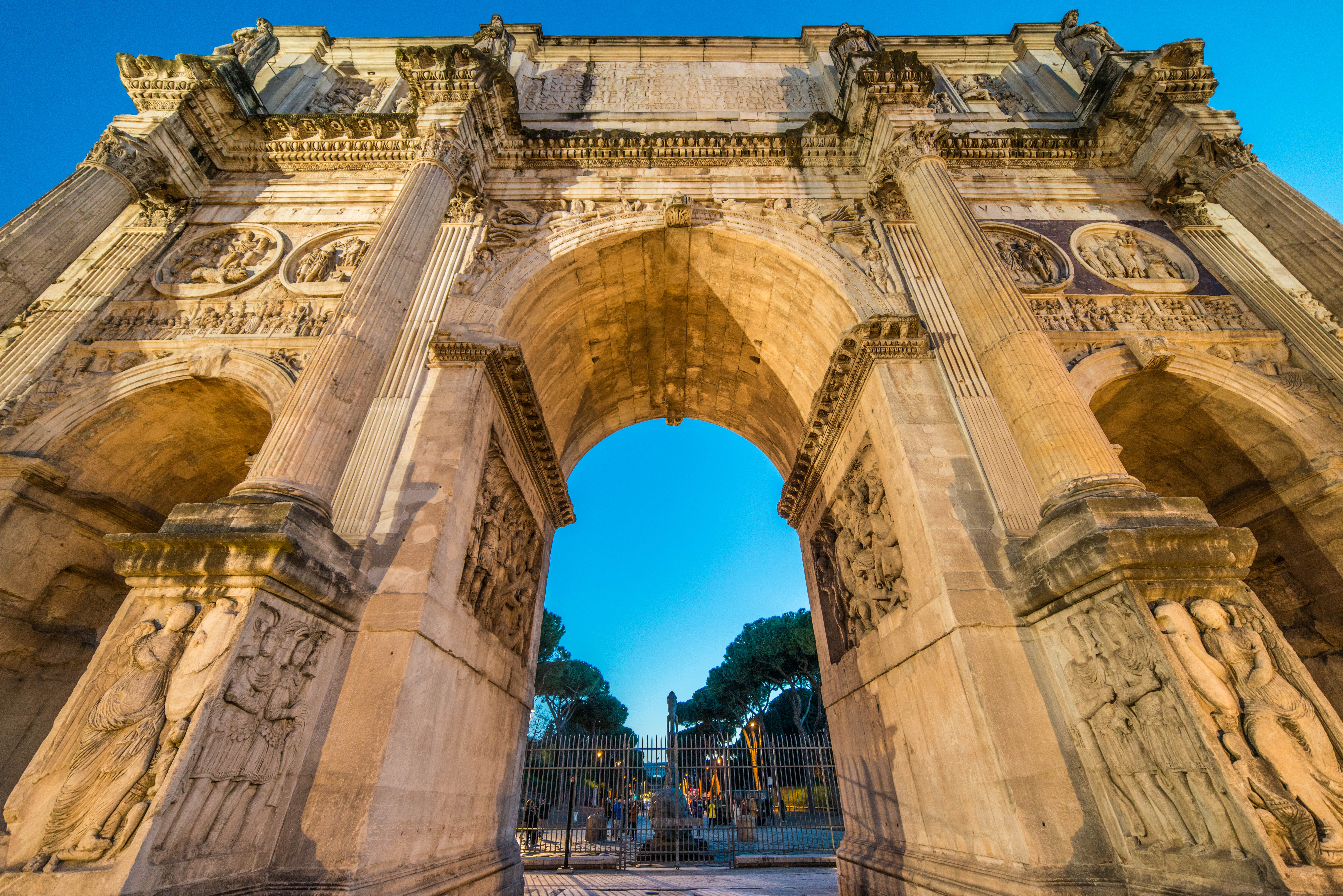 android italy, architecture, man made, arch of constantine, arch, columns, monument, rome, ruin, monuments