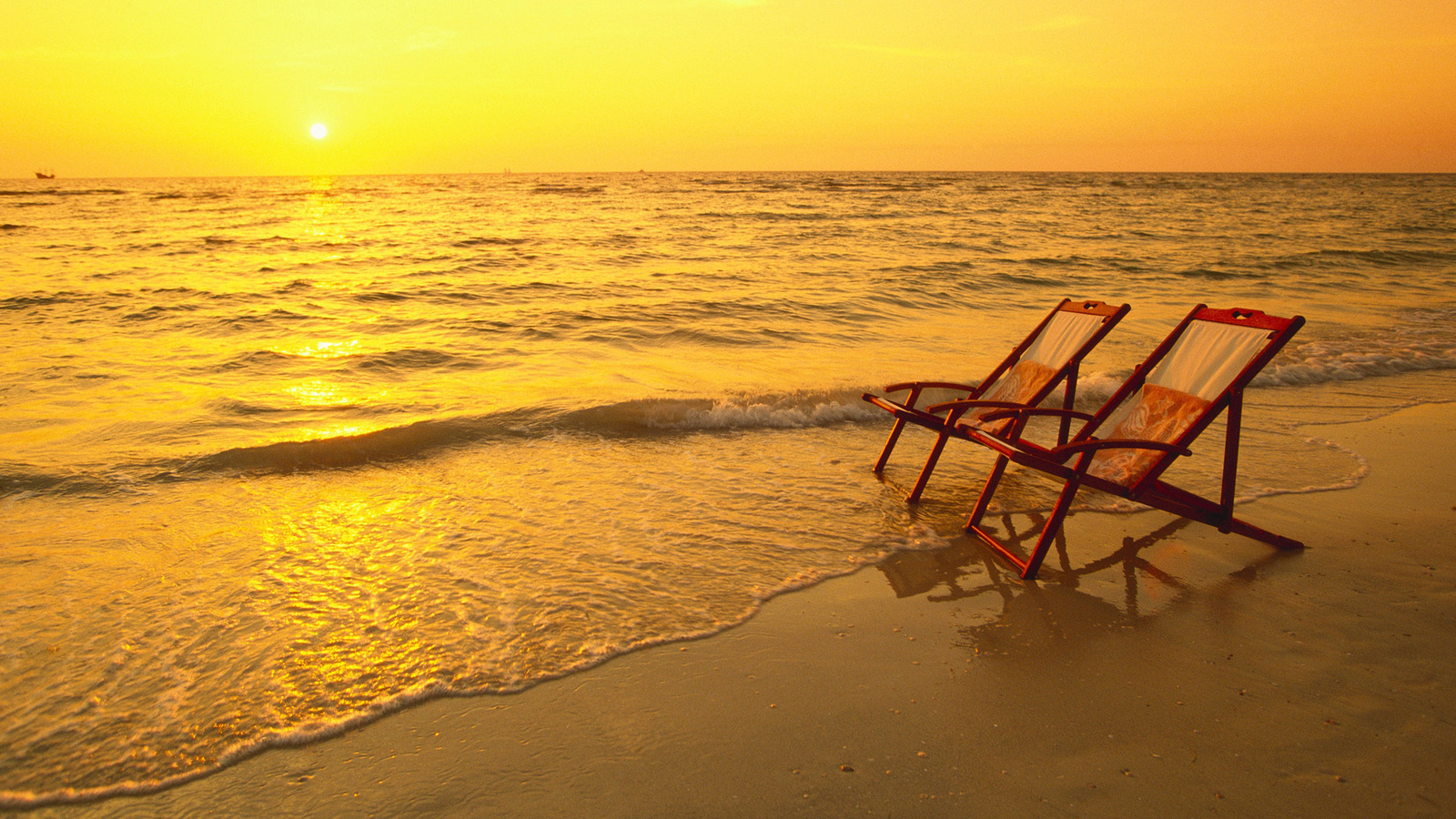 1476446 скачать обои фотографии, пляж, стул, океан, закат солнца - заставки и картинки бесплатно
