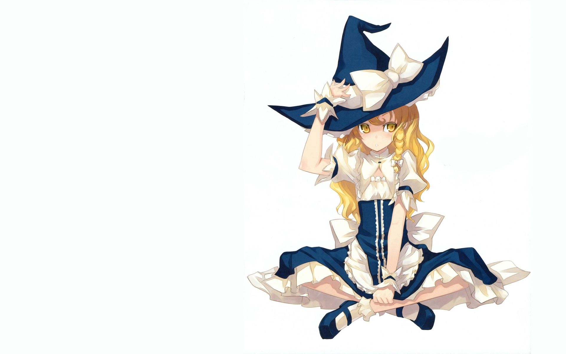 Download mobile wallpaper Enchantress, Sorceress, Costume, Blonde, Girl, Anime for free.
