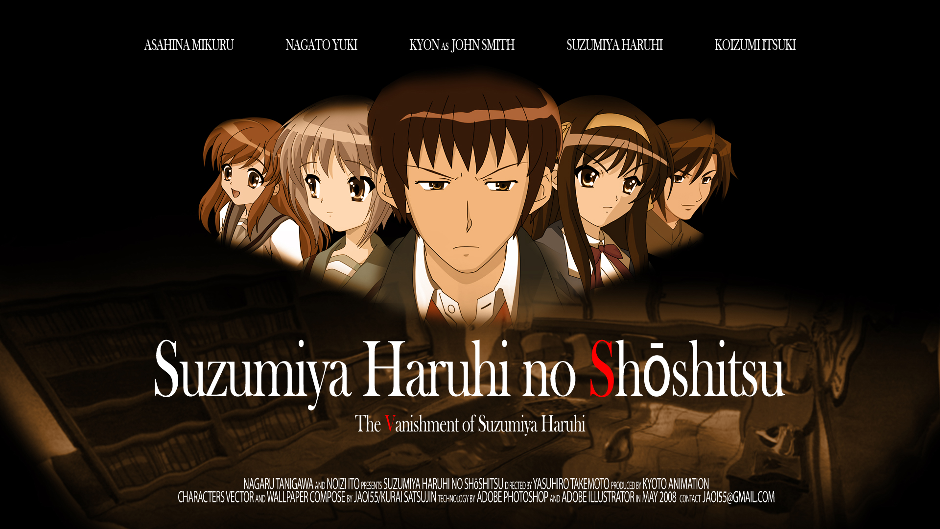 613881 Hintergrundbild herunterladen animes, suzumiya haruhi no yūutsu, haruhi suzumiya, itsuki koizumi, kyon (haruhi), mikuru asahina, yuki nagato - Bildschirmschoner und Bilder kostenlos