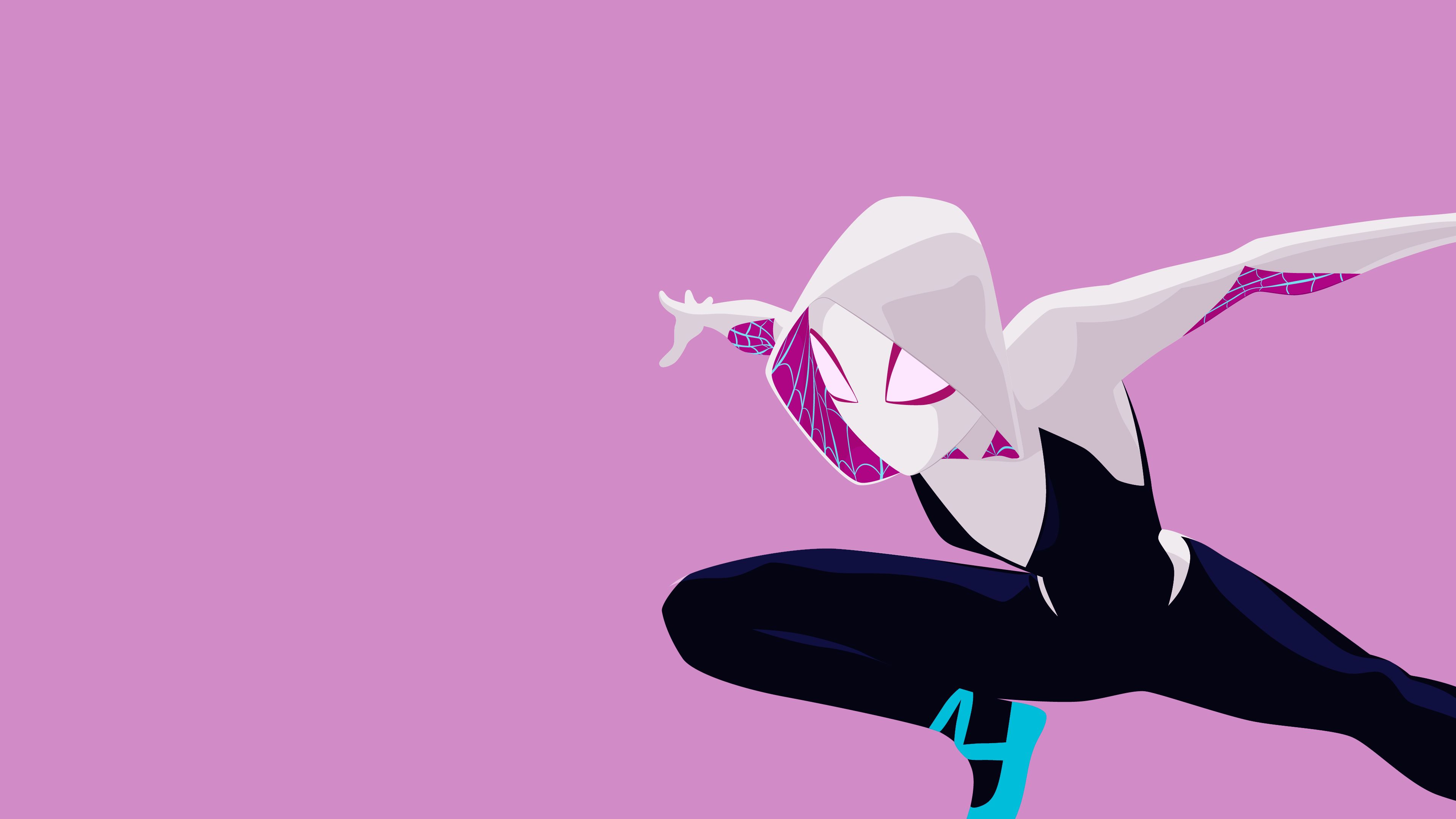 SpiderGwen from SpiderMan Across the SpiderVerse 4K wallpaper download