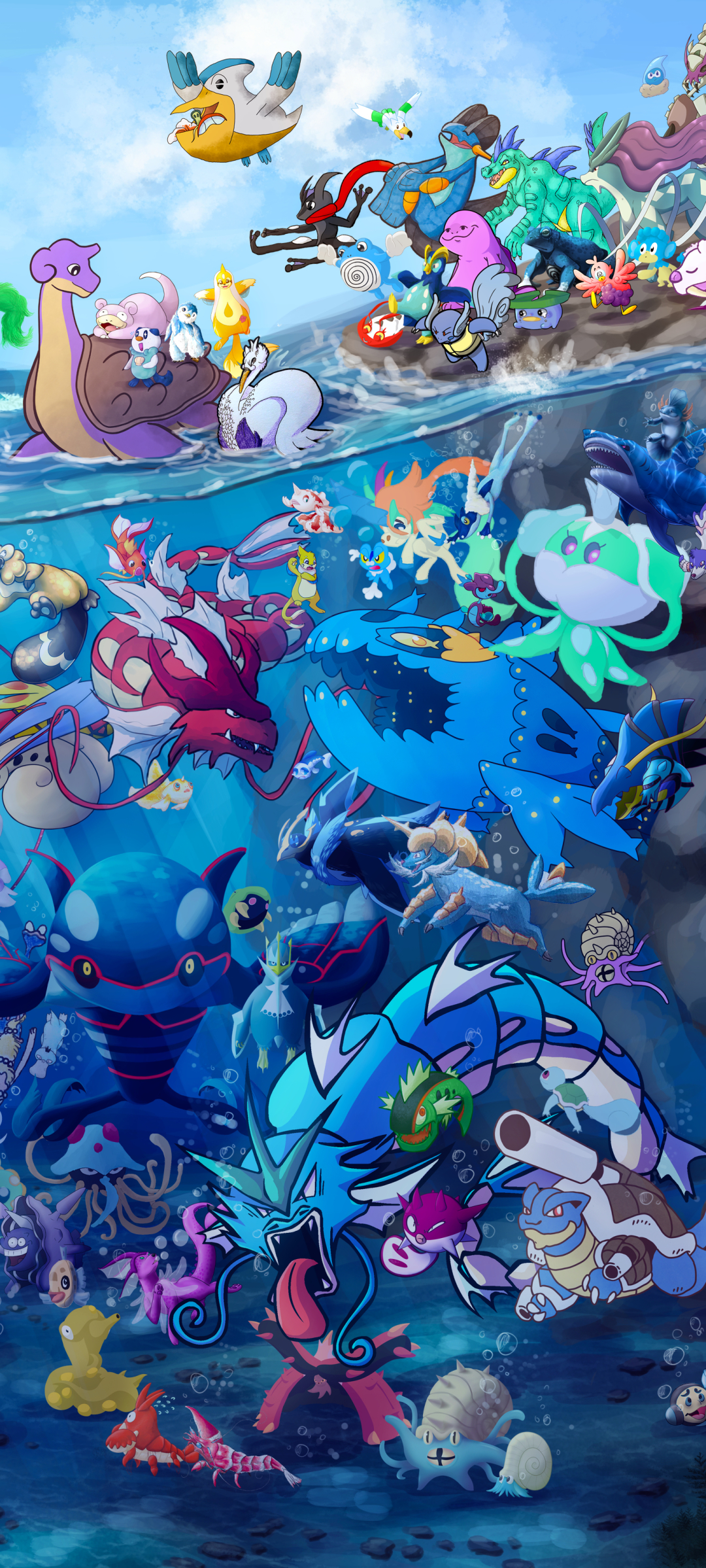 Wallpaper iniciais Water  Pokémon Amino Em Português Amino