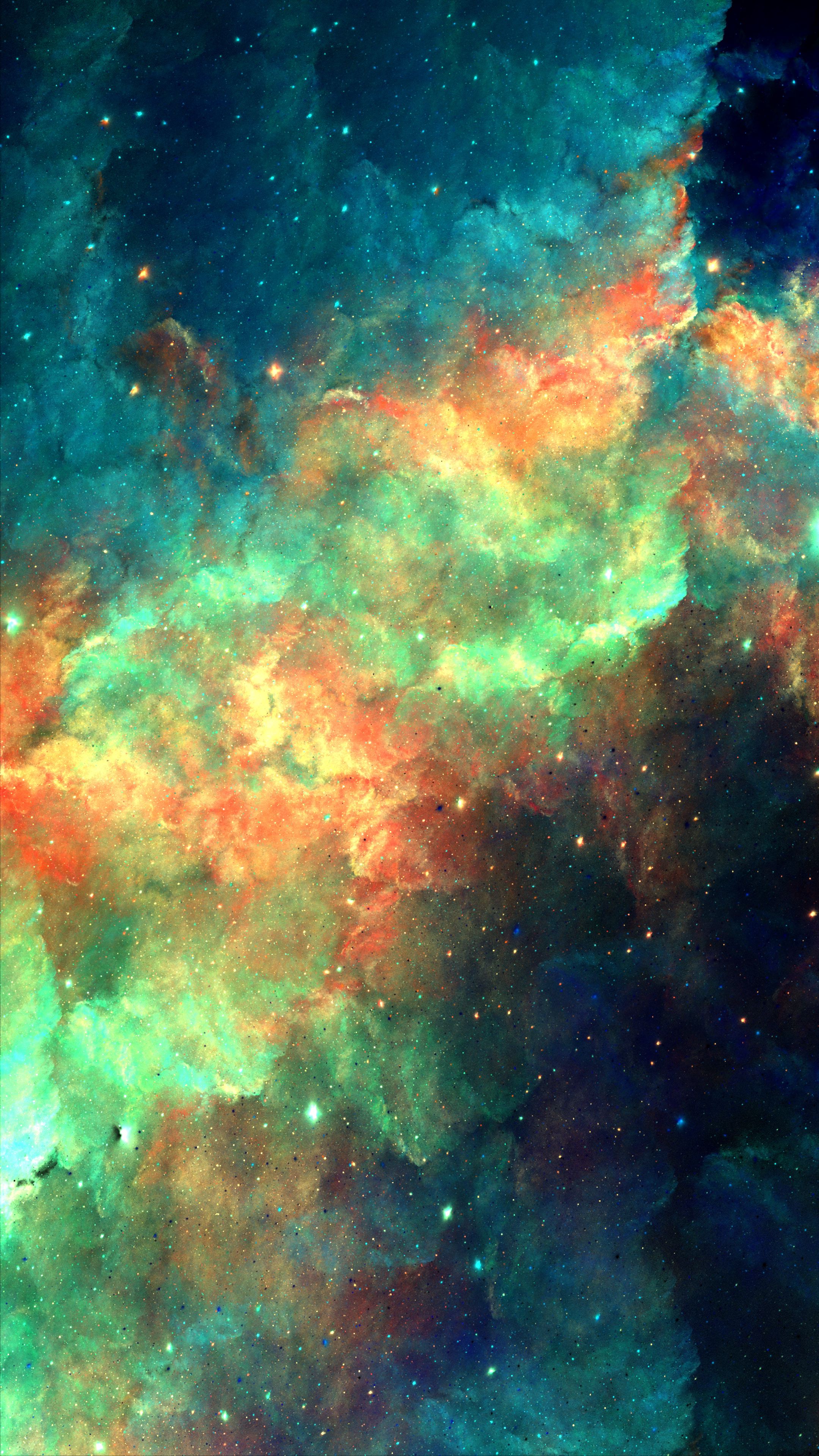 sparks, nebula, multicolored, abstract, motley, cloud