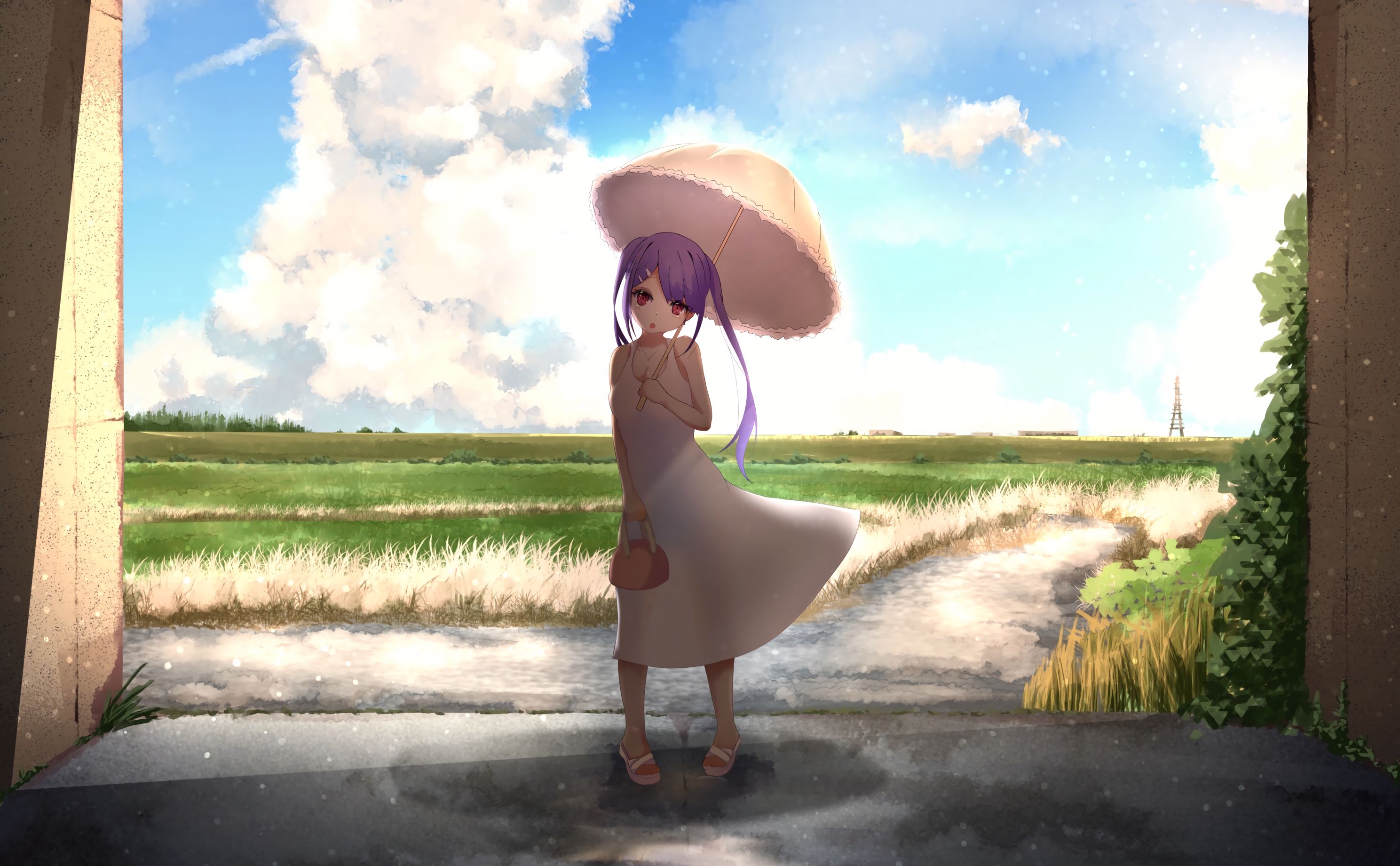 Anime girl with Umbrella