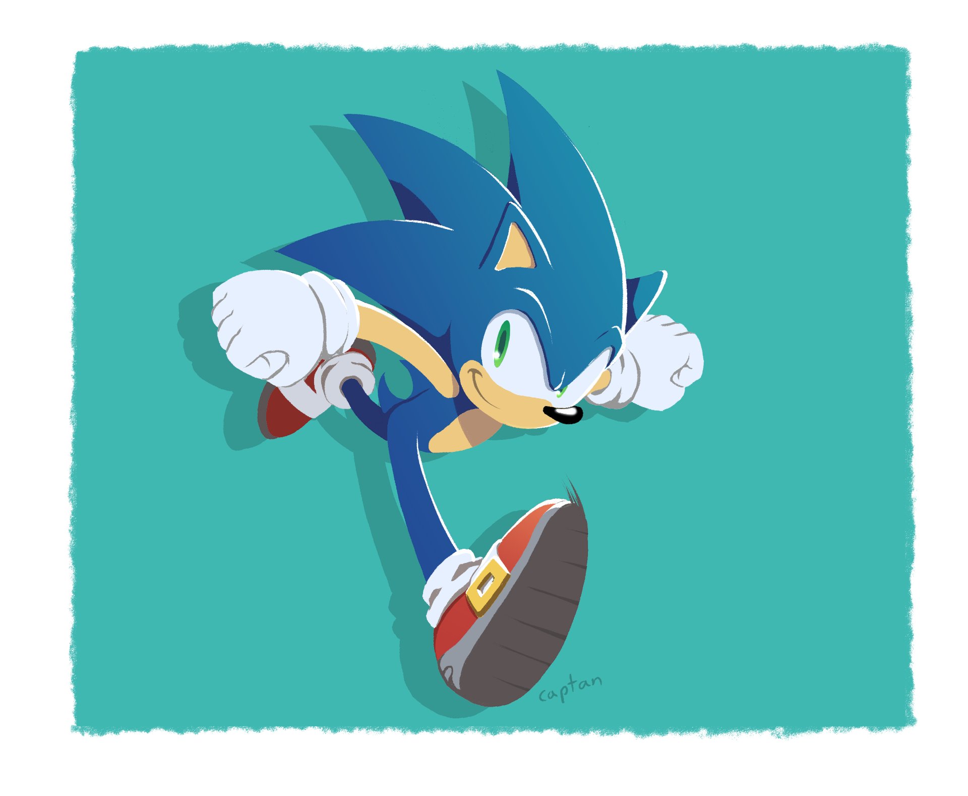 video game, sonic the hedgehog, green eyes, smile, sneakers, sonic