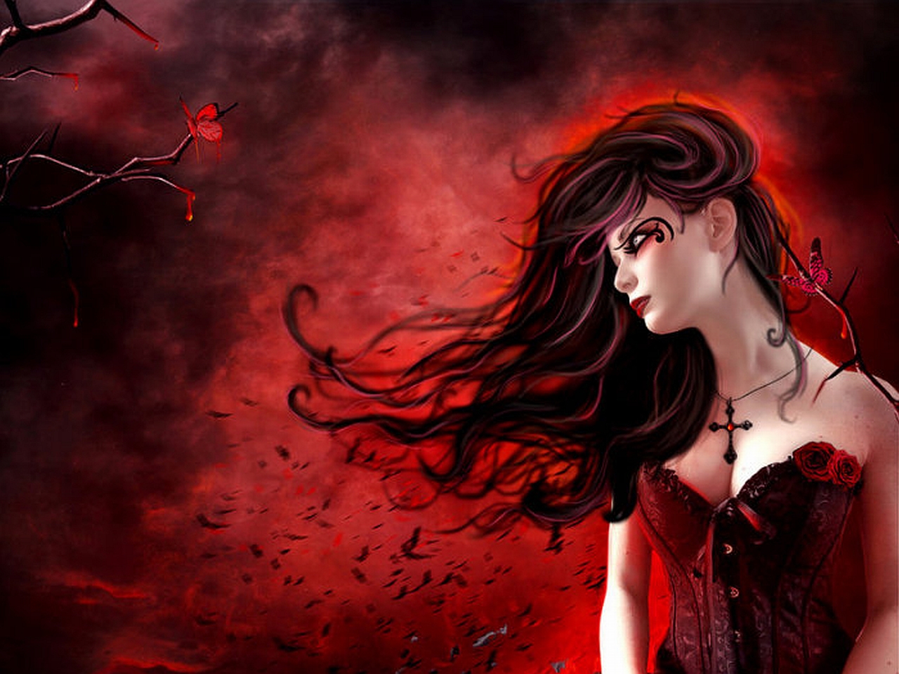 Free download Gothic Dark Wallpapers Download Free Dark Gothic Backgrounds  500x424 for your Desktop Mobile  Tablet  Explore 69 Red Roses Black  Background  Red Roses Wallpaper Black Roses Background Red Roses  Background
