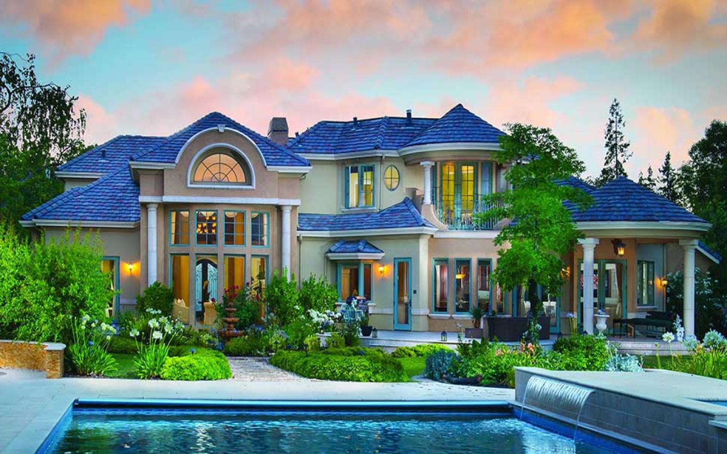 luxury, man made, house, mansion, pool