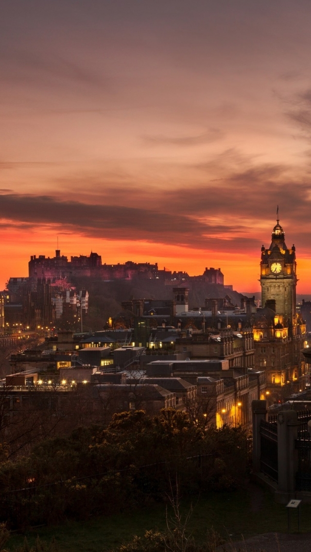 1084812 скачать обои шотландия, сделано человеком, эдинбург, памятник дугалду стюарту, закат, закат солнца, калтон хилл, города - заставки и картинки бесплатно