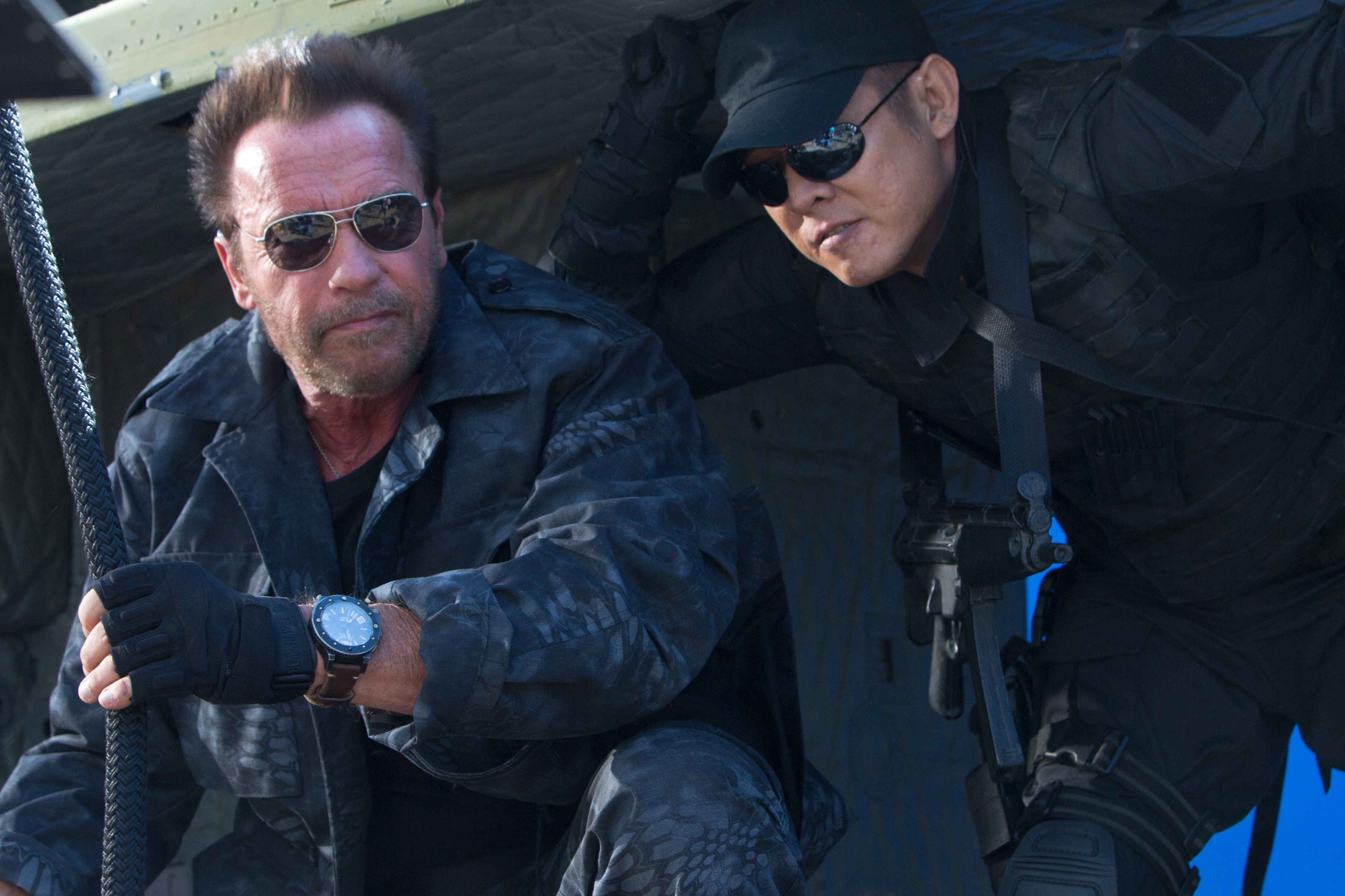 movie, the expendables 3, arnold schwarzenegger, jet li, trench (the expendables), yin yang (the expendables), the expendables