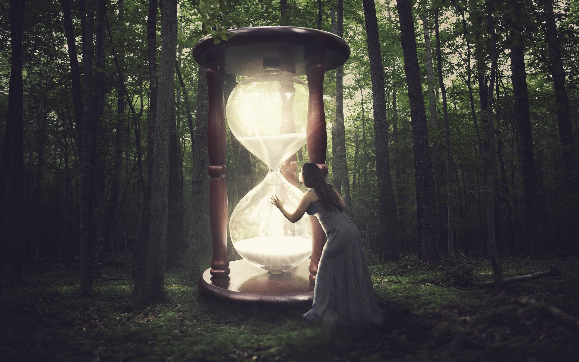 elegant hourglass fantasy by Stephan Dubbeld on canvas poster wallpaper  and more