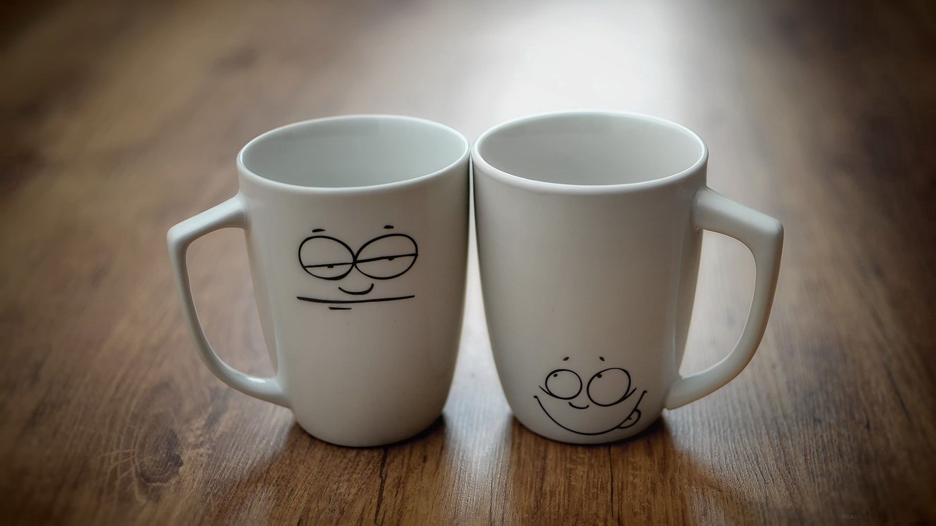 Download mobile wallpaper Faces, Two Cups, Miscellanea, Miscellaneous, Mood for free.