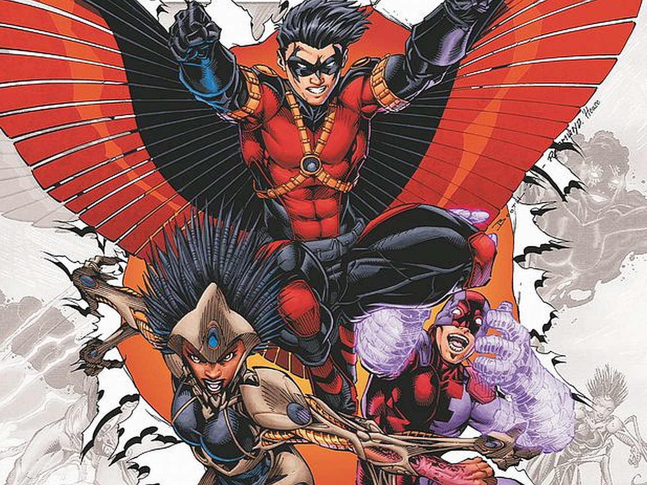 comics, teen titans, bunker (dc comics), red robin, tim drake