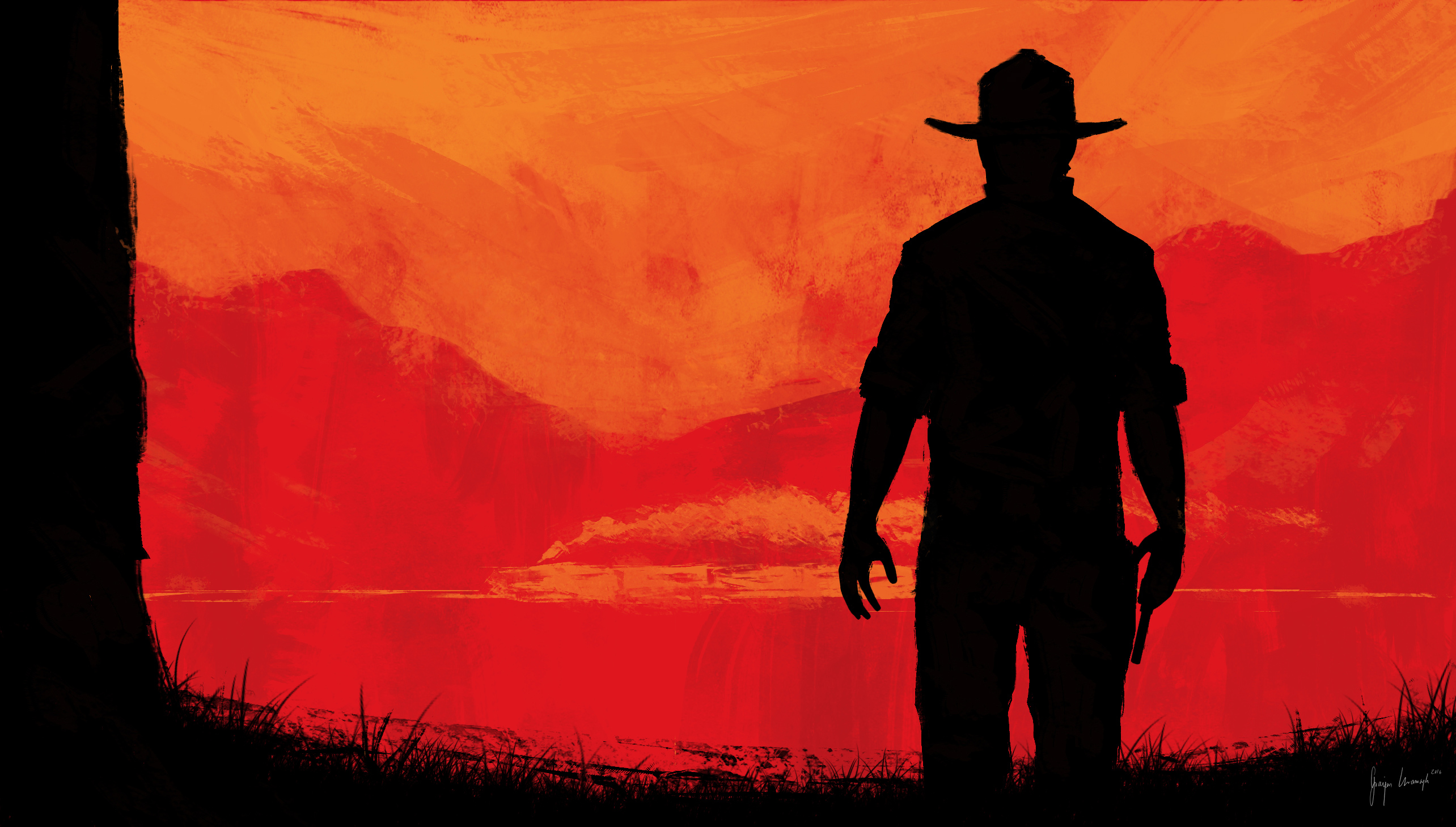 Wallpaper background, the game, Red Dead Redemption II for mobile